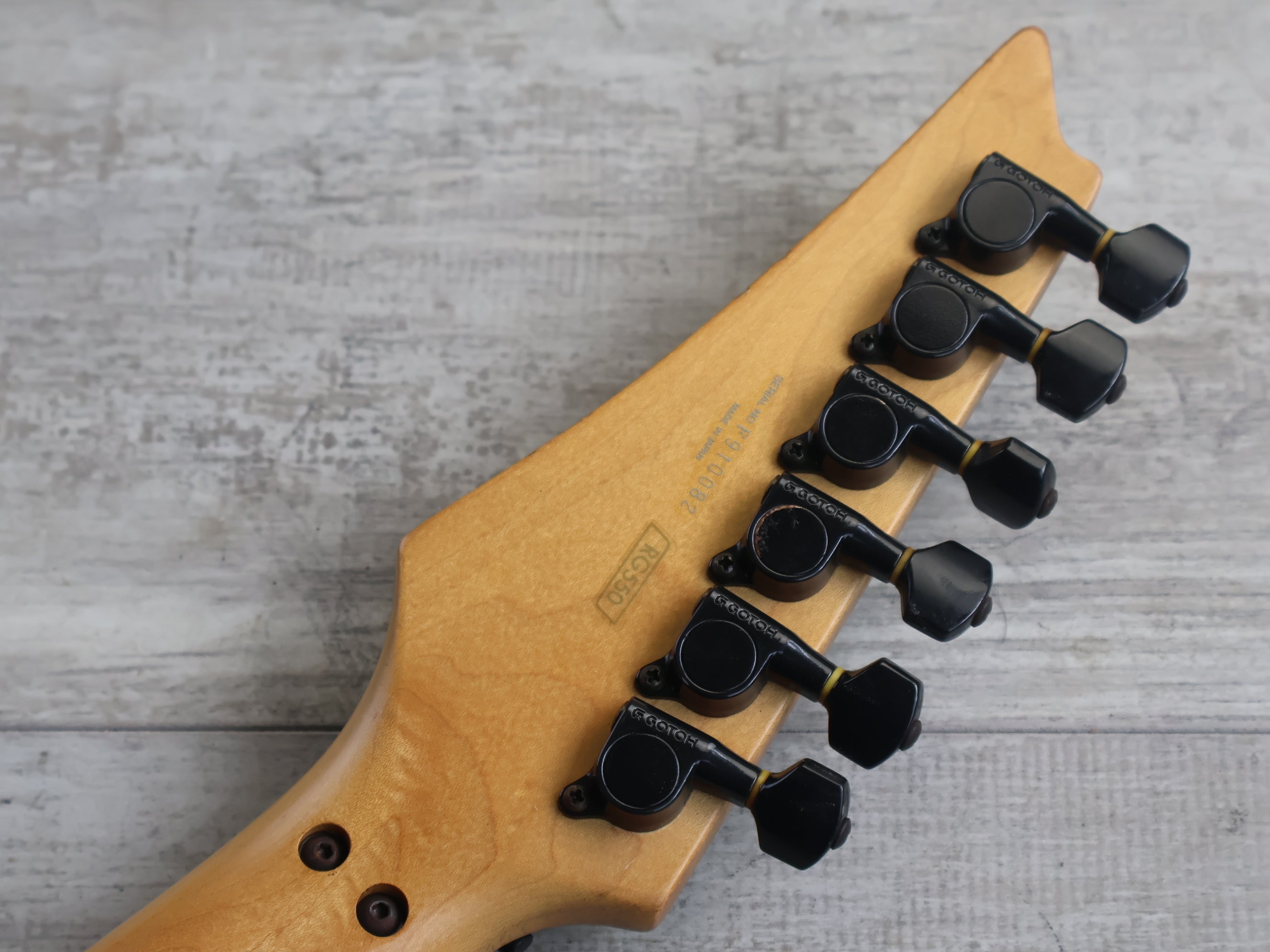 1989 Ibanez Japan RG-550 Superstrat (Faded Desert Sun Yellow