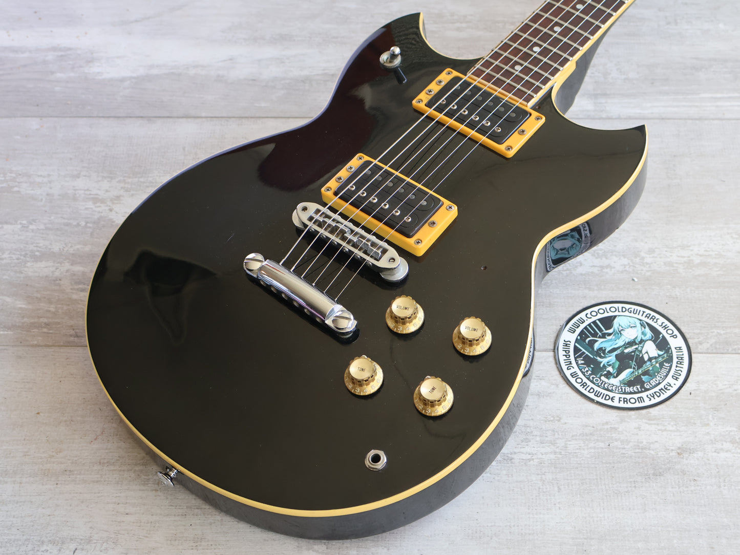 1981 Yamaha Japan SG600 Double Cutaway (Gloss Black)