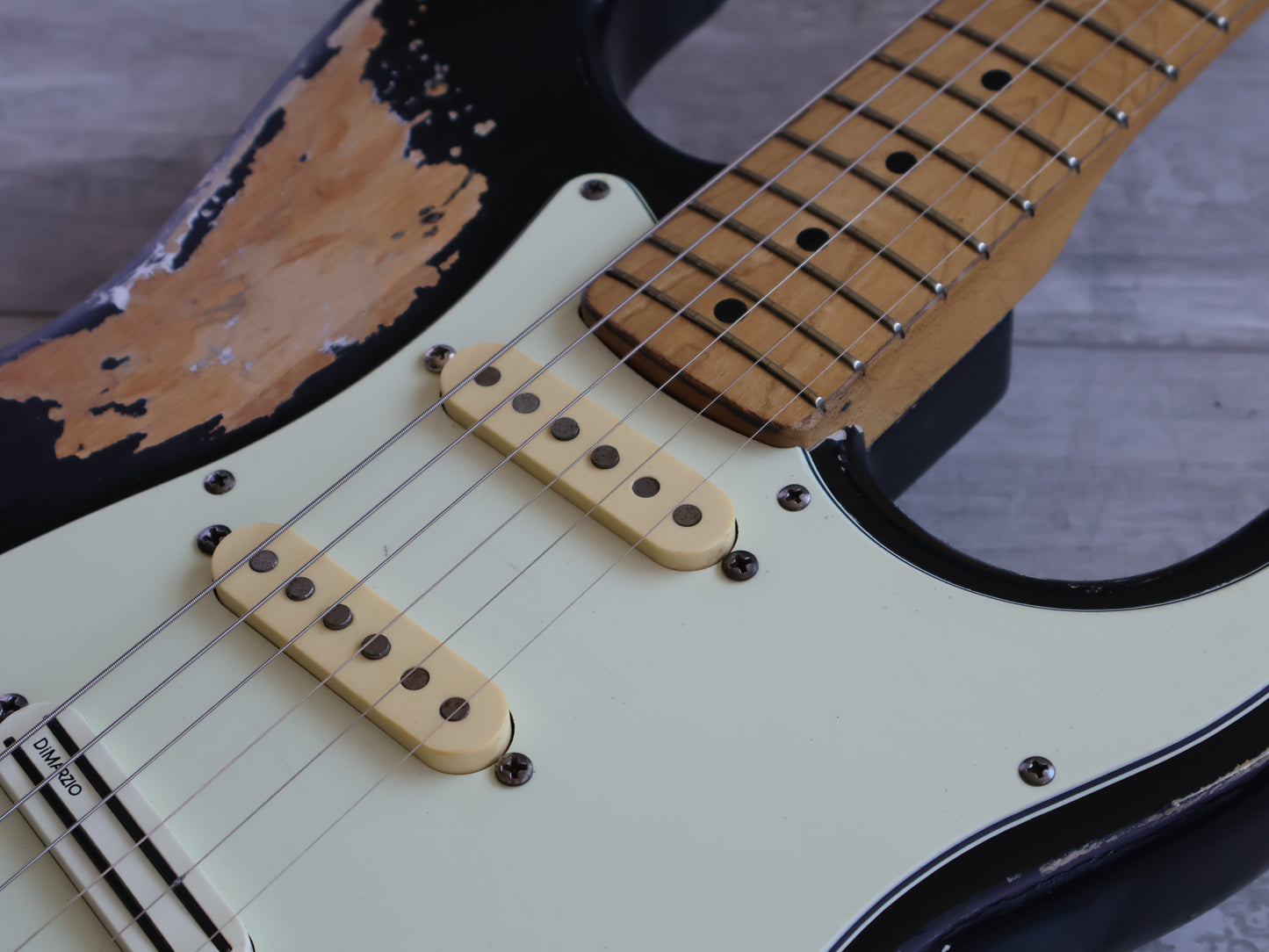 2002 Fender Japan ST72-58US '72 Reissue Stratocaster (Heavy Relic Black)