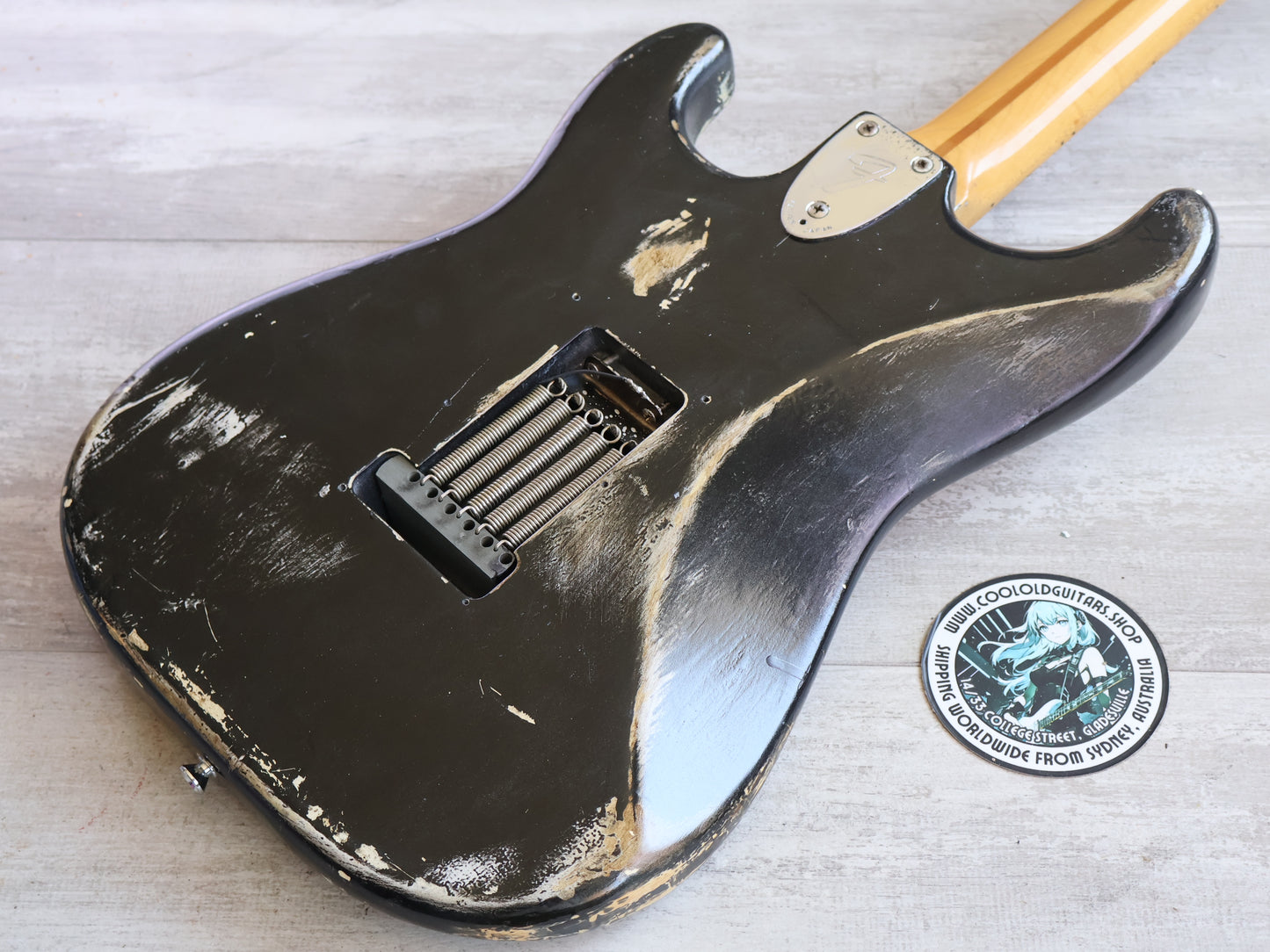 2002 Fender Japan ST72-58US '72 Reissue Stratocaster (Heavy Relic Black)