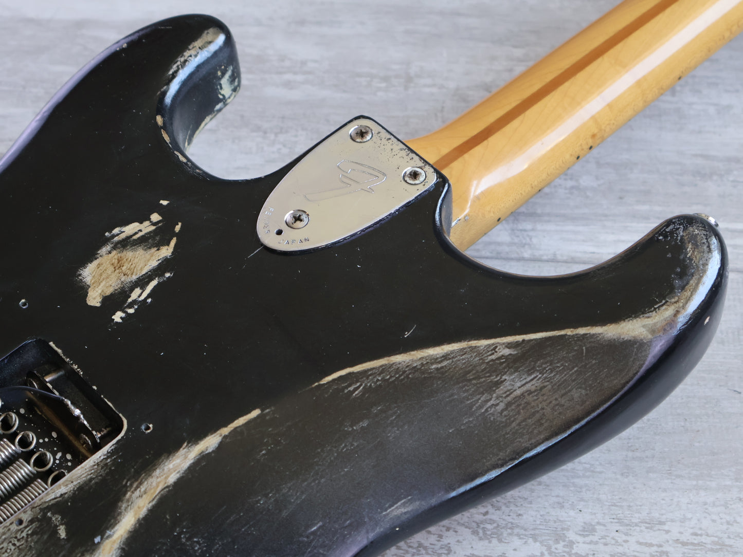 2002 Fender Japan ST72-58US '72 Reissue Stratocaster (Heavy Relic Black)