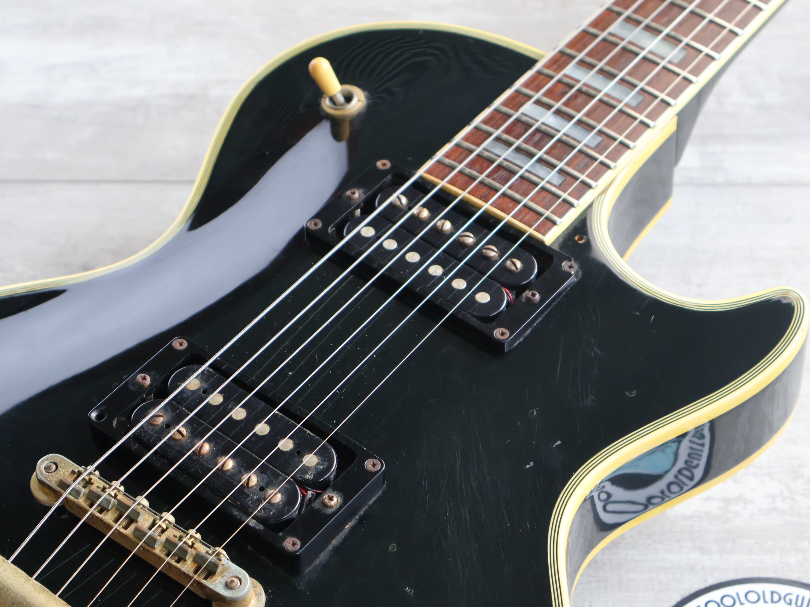 1990 Greco Japan EGC-480 Les Paul Custom (Ebony) – Cool Old Guitars