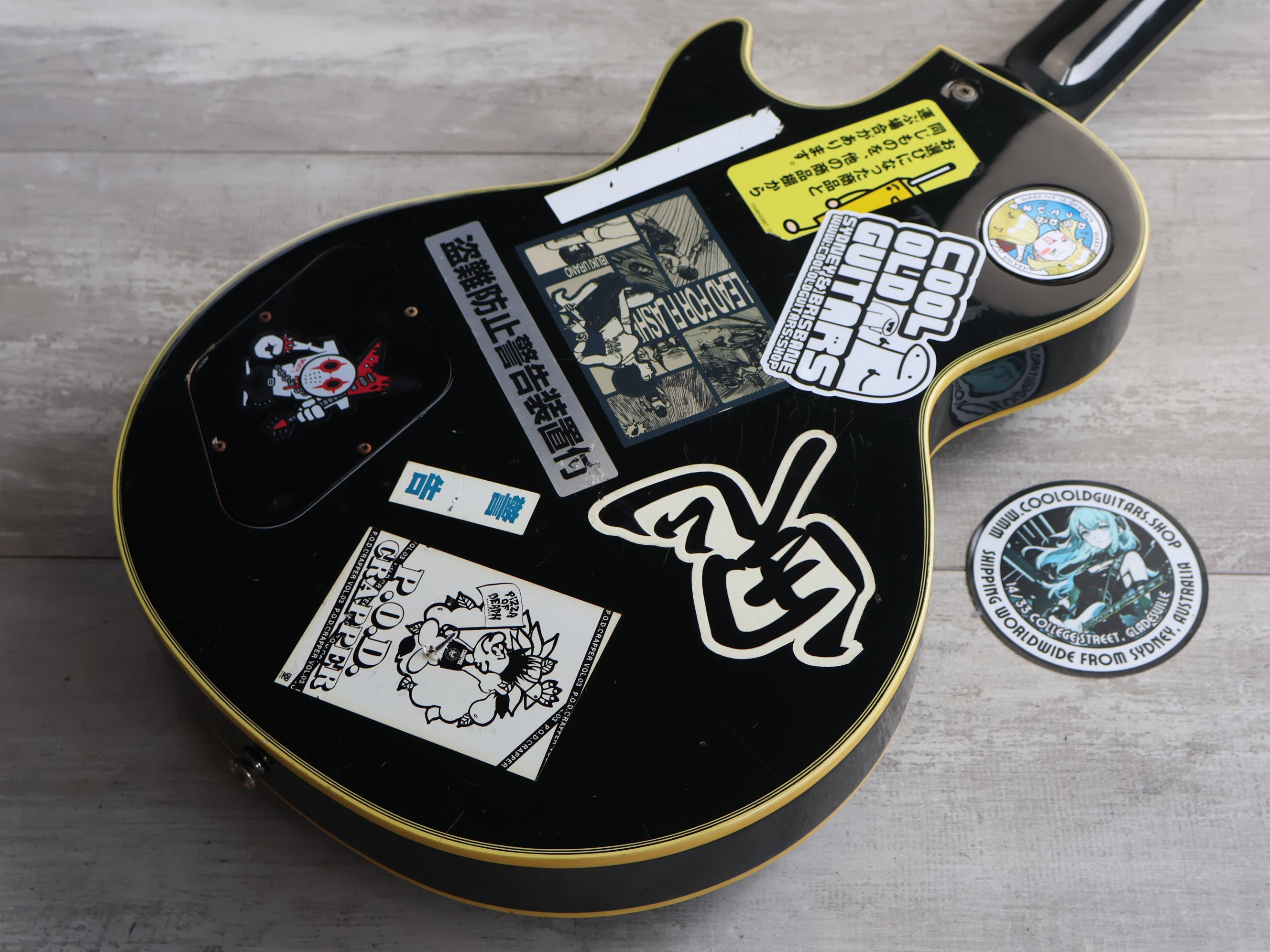 1990 Greco Japan EGC-480 Les Paul Custom (Ebony) – Cool Old Guitars
