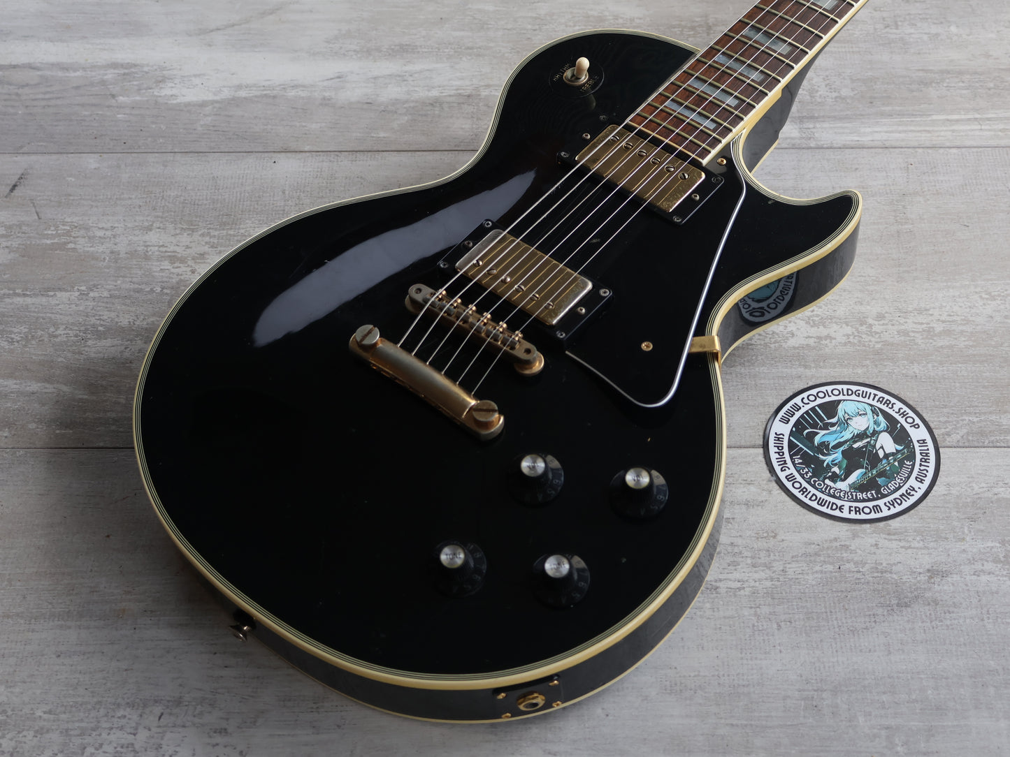 1980 Greco Japan EG-500C "Super Power" Les Paul Custom (Ebony)