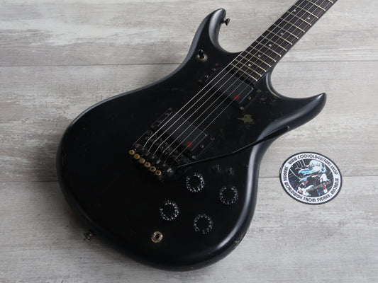 1984 Vantage Japan X-99 Neckthrough Double Cutaway (Black/Red)