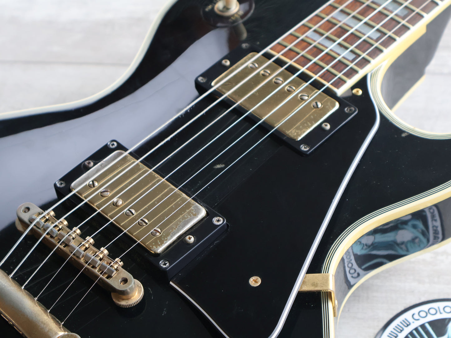 1980 Greco Japan EG-500C "Super Power" Les Paul Custom (Ebony)