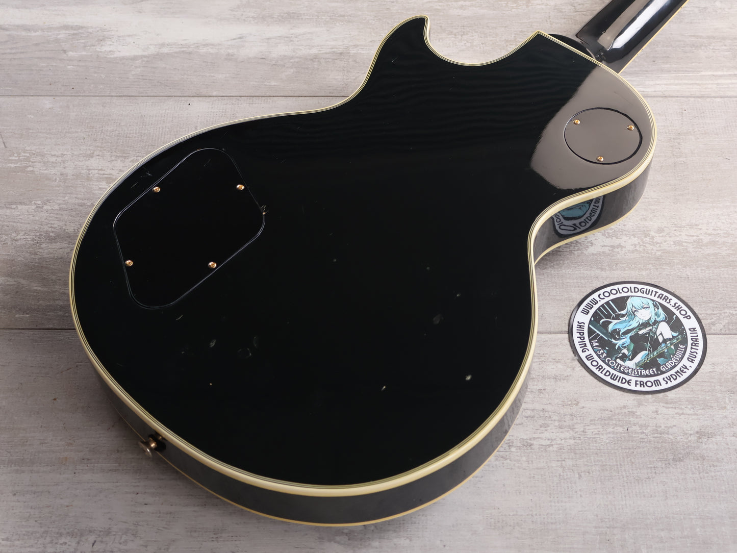 1980 Greco Japan EG-500C "Super Power" Les Paul Custom (Ebony)