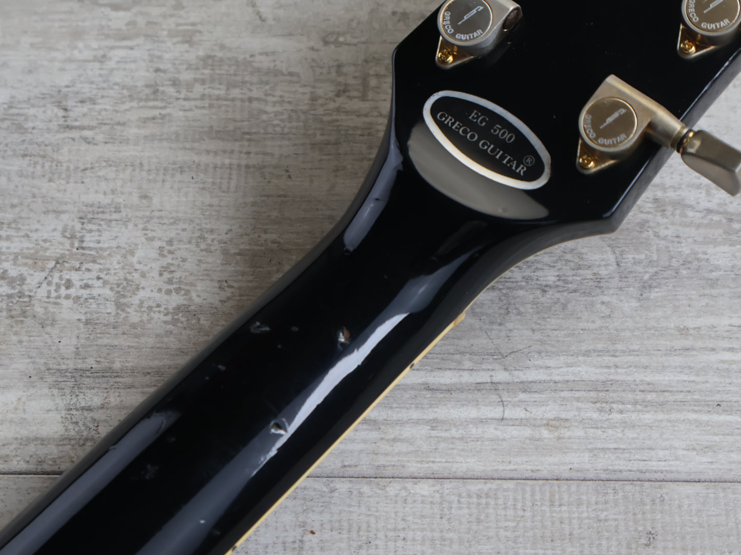 1980 Greco Japan EG-500C "Super Power" Les Paul Custom (Ebony)
