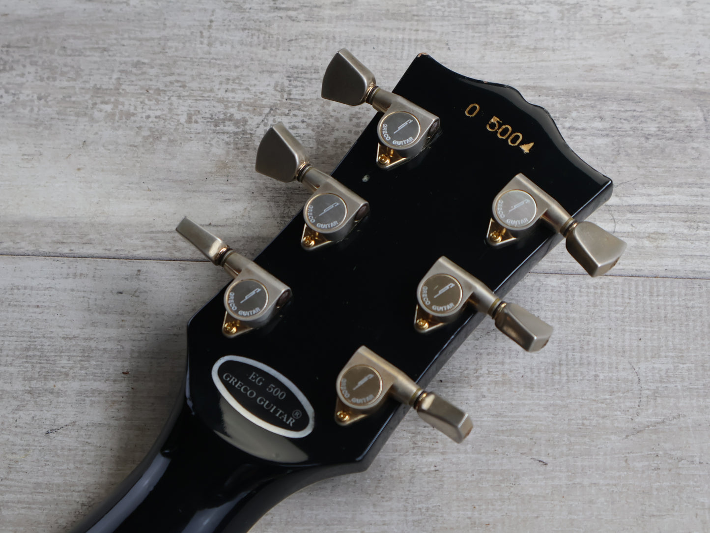 1980 Greco Japan EG-500C "Super Power" Les Paul Custom (Ebony)