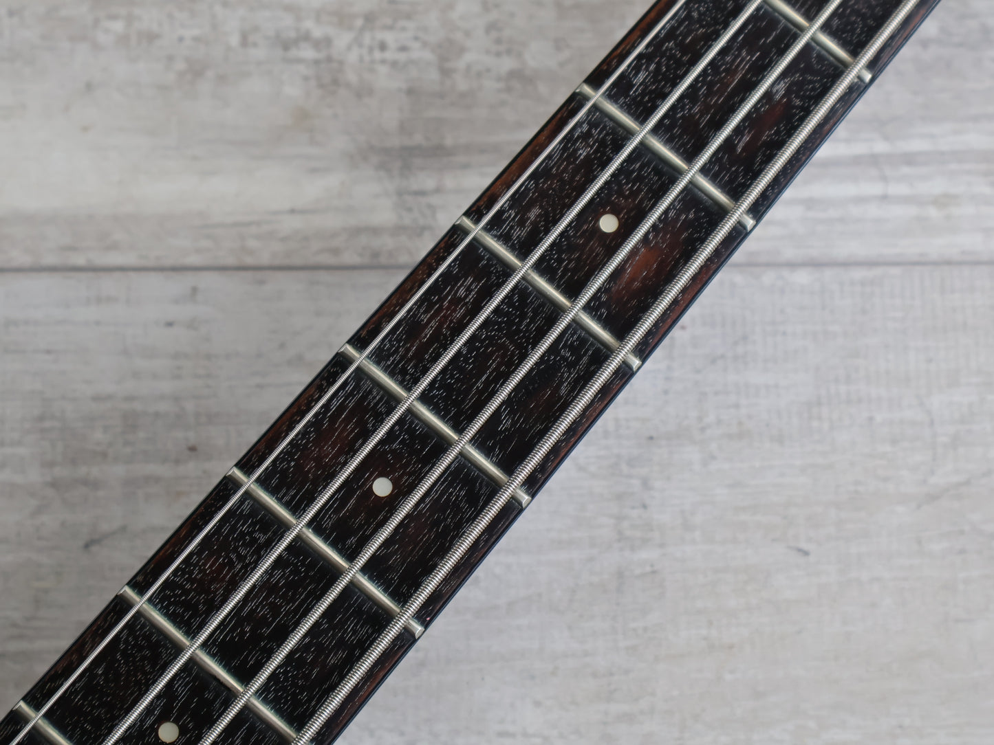 1985 Vantage Japan X-33 LH Left Handed Bass (Black)