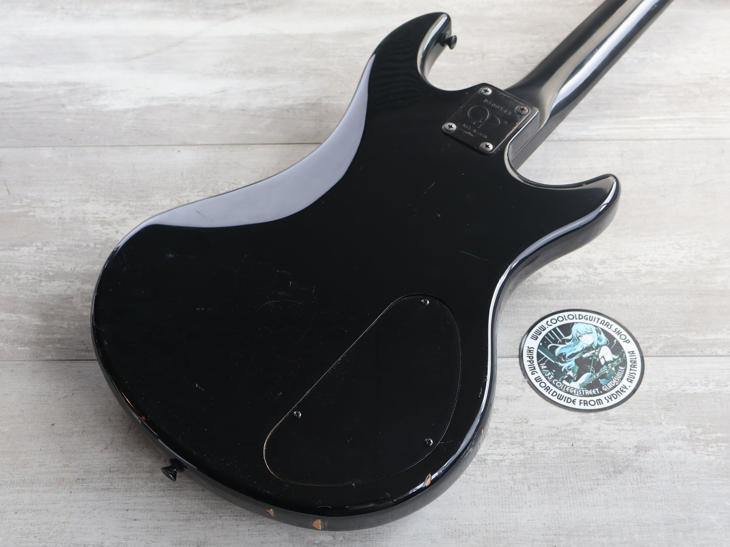 1985 Vantage Japan X-33 LH Left Handed Bass (Black)