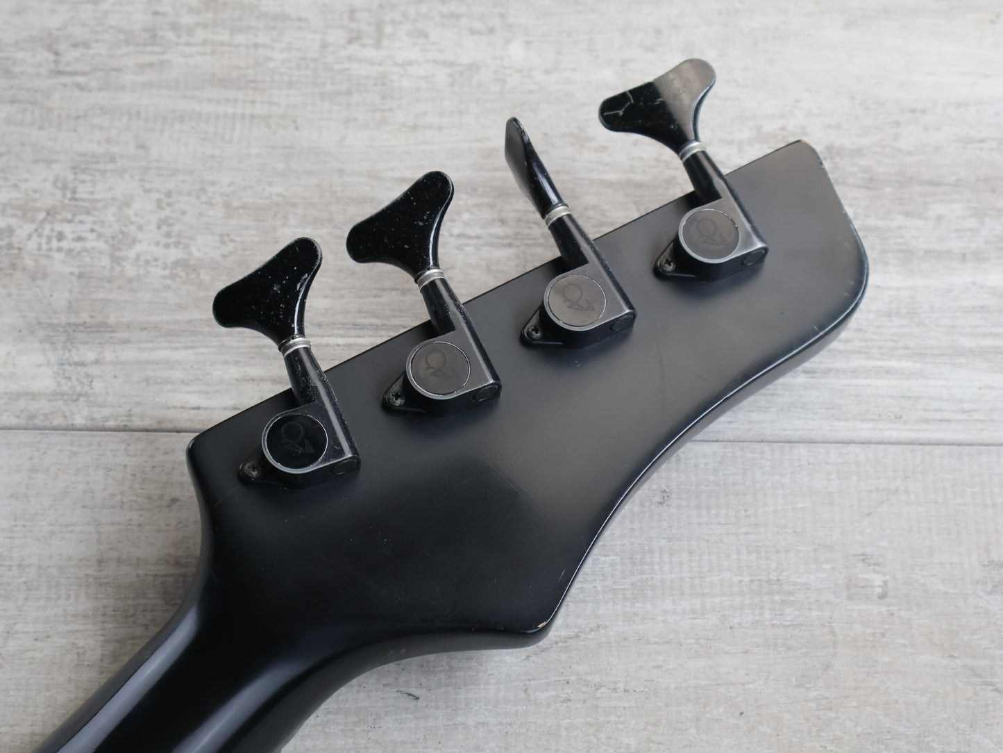 1985 Vantage Japan X-33 LH Left Handed Bass (Black)