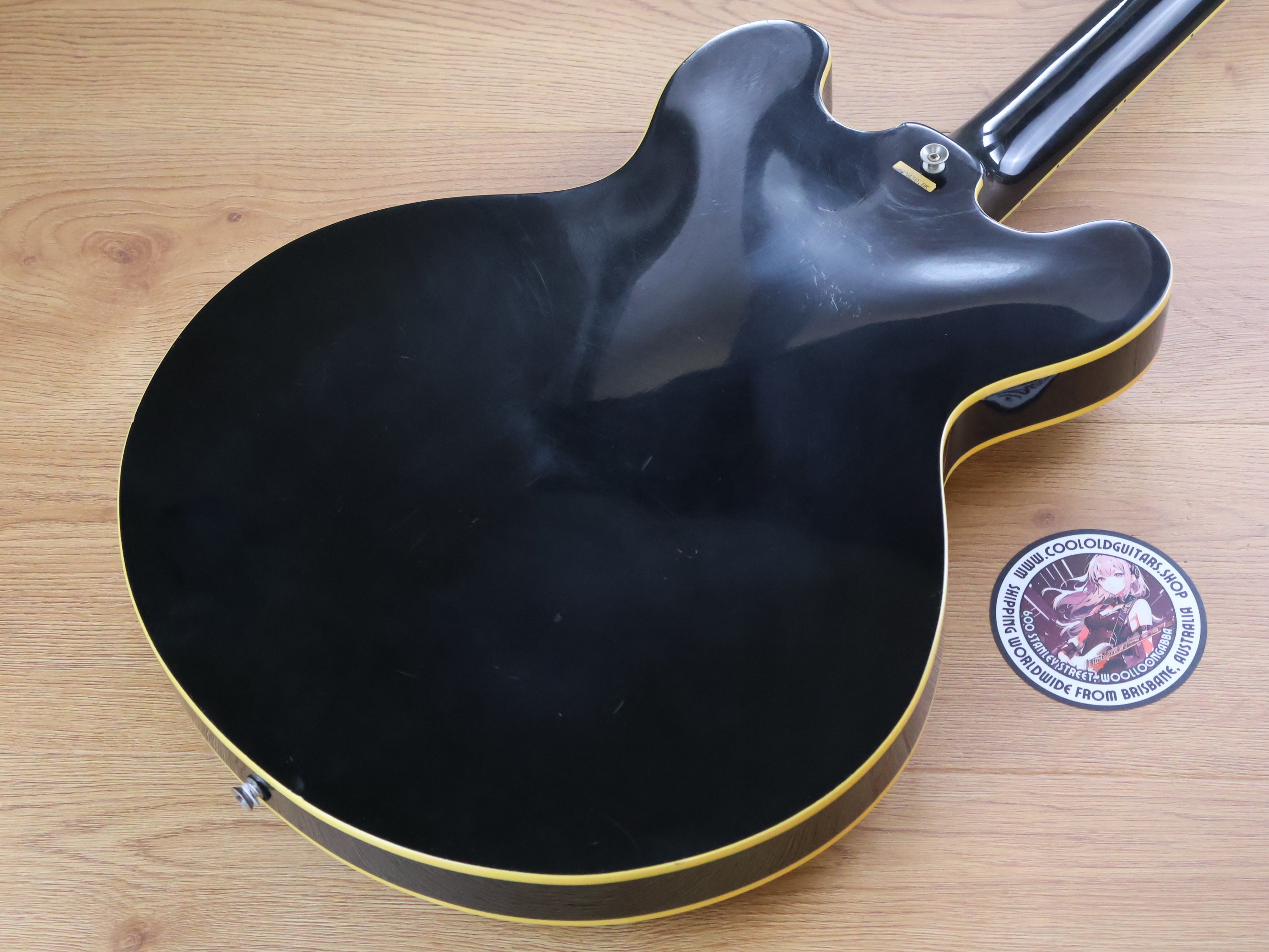 1994 Samick Korea SAN-450 Semi-Hollowbody (Black) – Cool Old Guitars