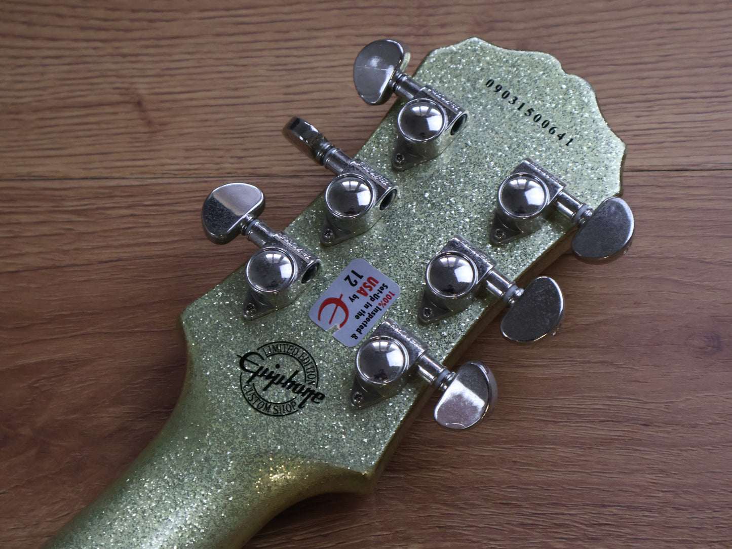 2009 Epiphone Limited Edition Custom Shop Les Paul Standard (Gold Sparkle Flake)