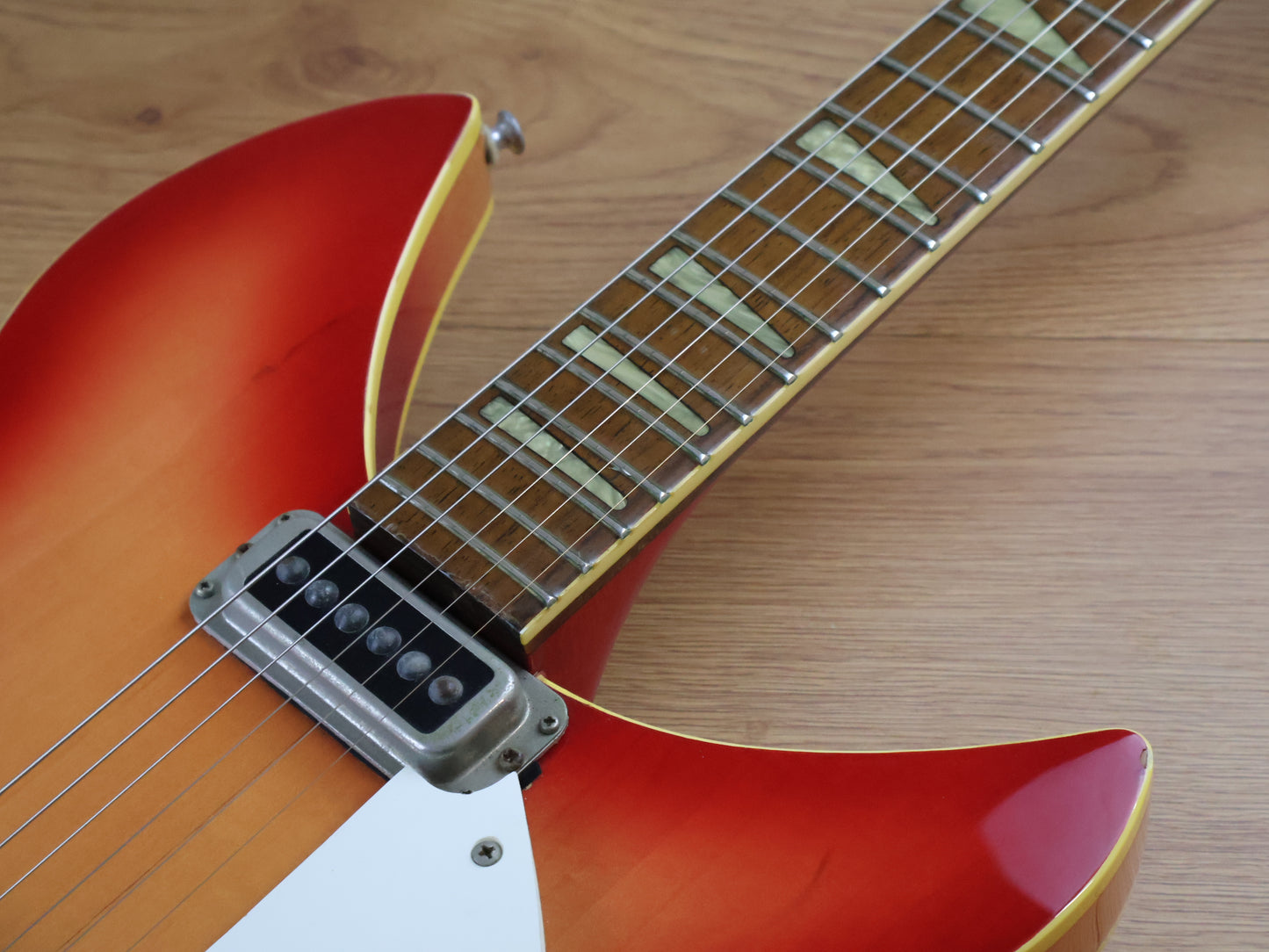 1991 Greco RG-100 Semi Hollowbody Double Cutaway (Fireglo)