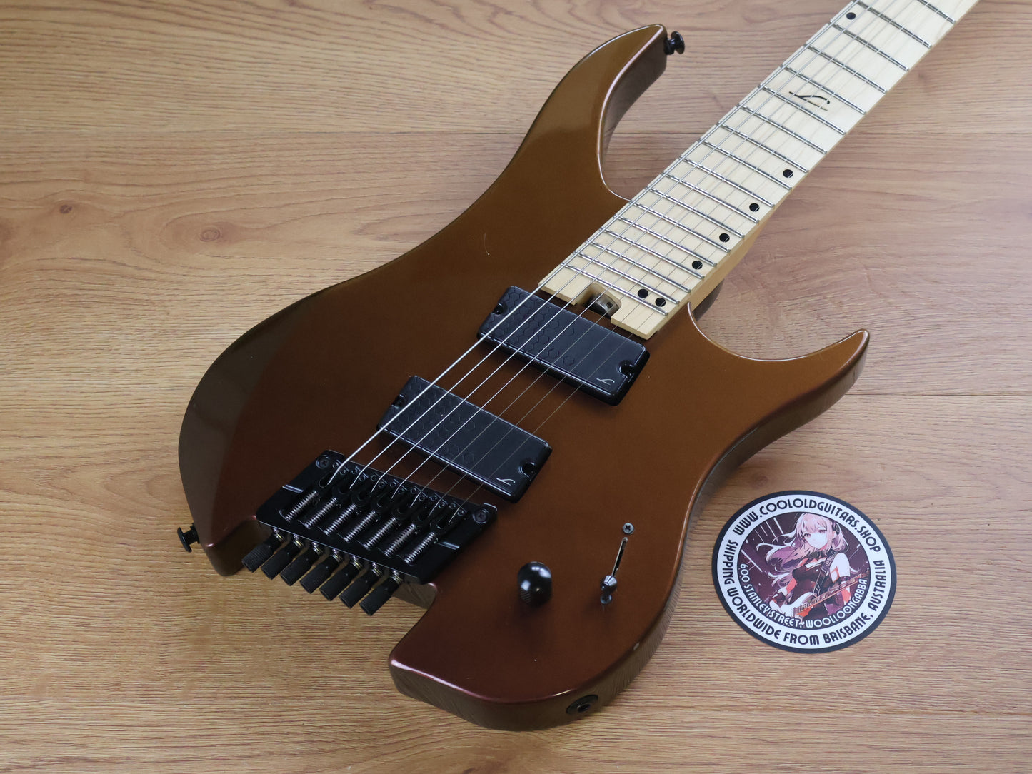 Legator Ghost G7FS 7-String Headless Multiscale Electric Guitar (Solar Eclipse)