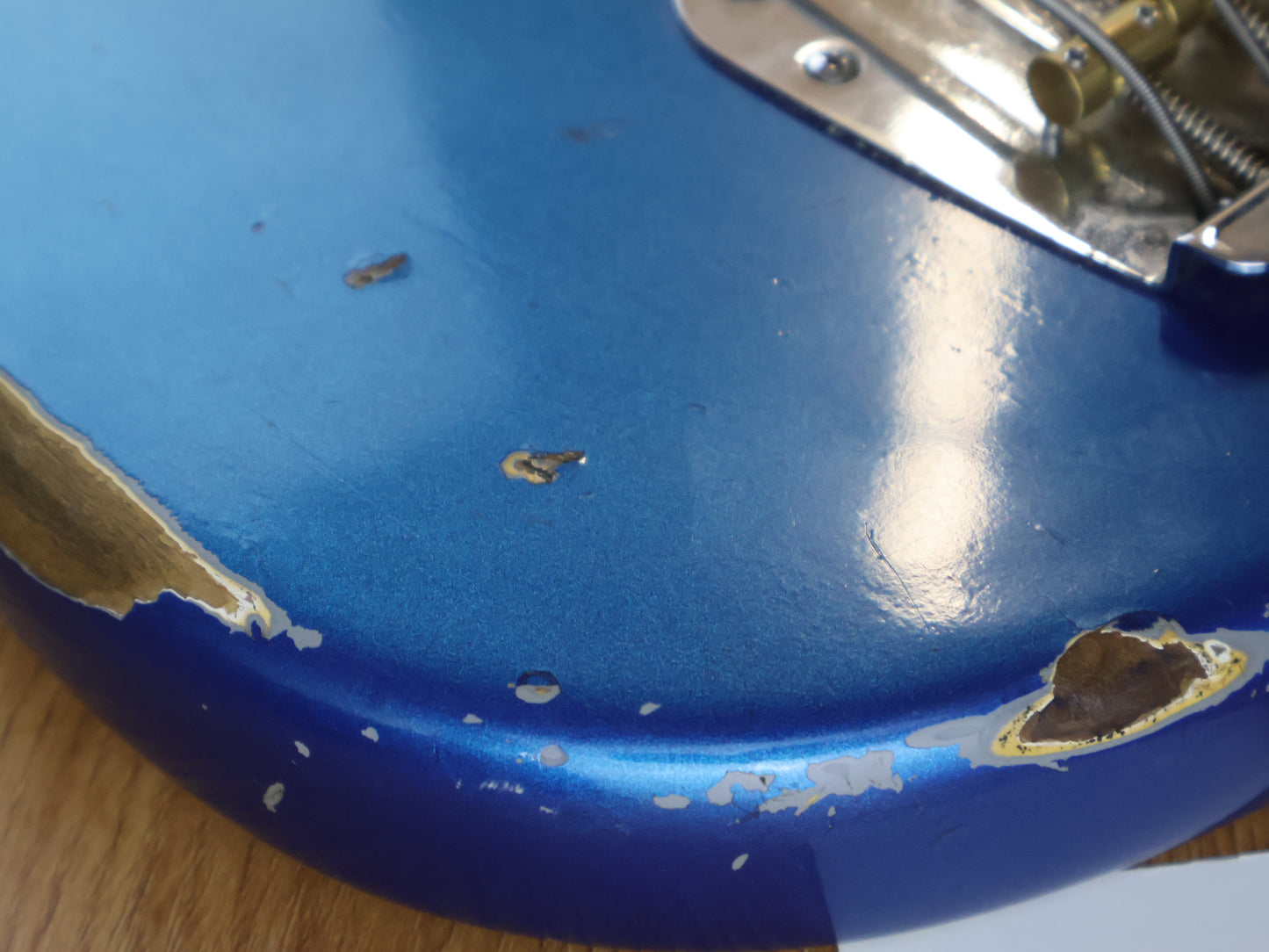 1971 Fender USA Musicmaster Bass (Refinished Metallic Blue)