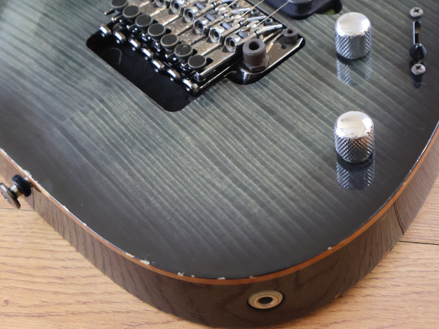 2015 Ibanez Japan RG3727FZ Prestige 7-String HH Superstrat (Black Haze)