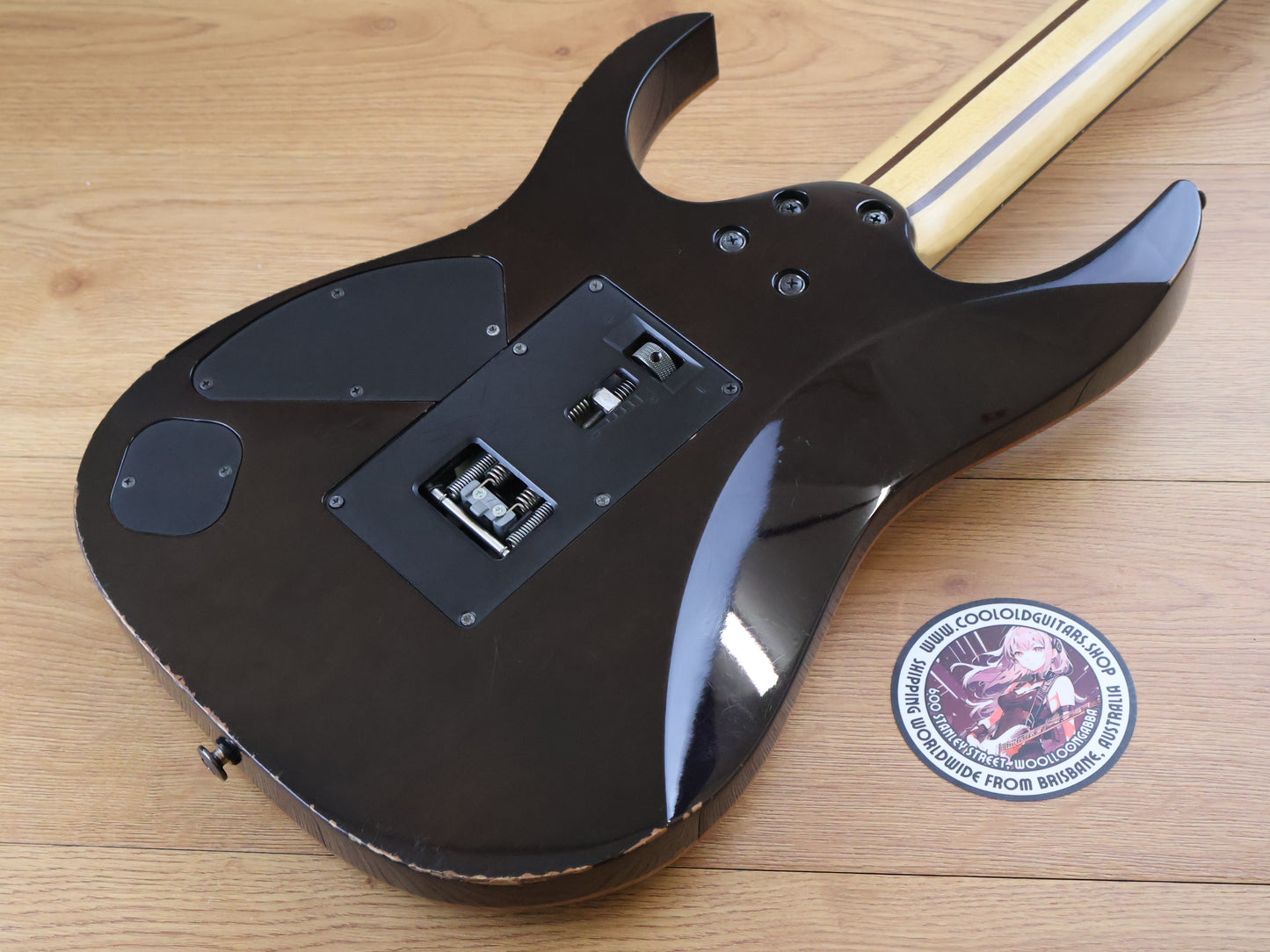 2015 Ibanez Japan RG3727FZ Prestige 7-String HH Superstrat (Black Haze)