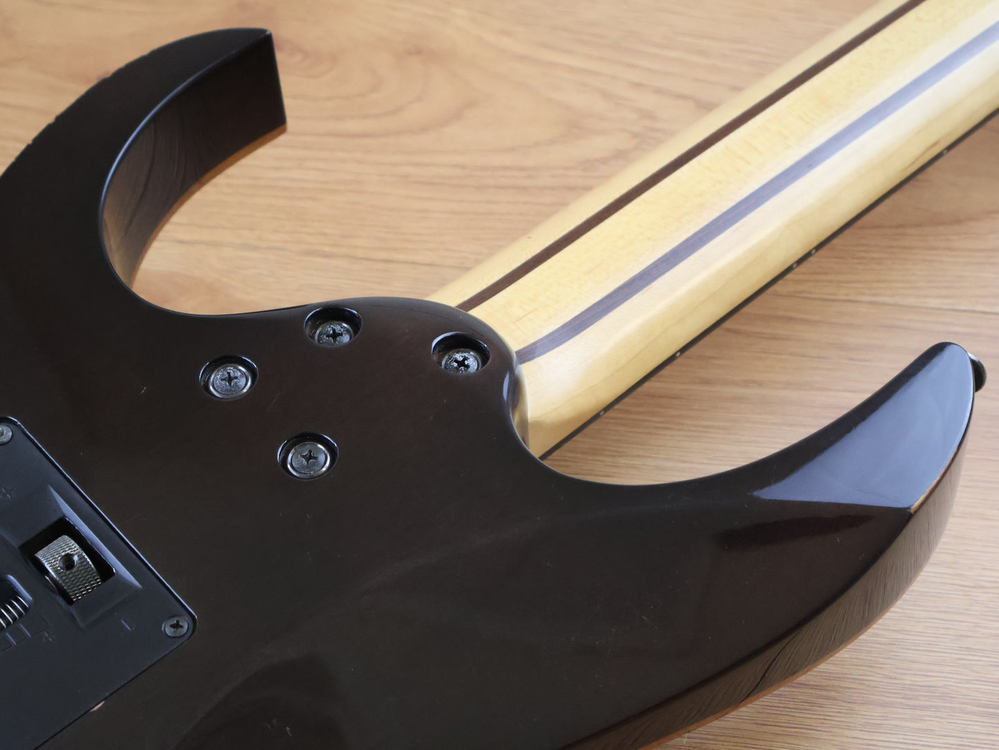 2015 Ibanez Japan RG3727FZ Prestige 7-String HH Superstrat (Black Haze)