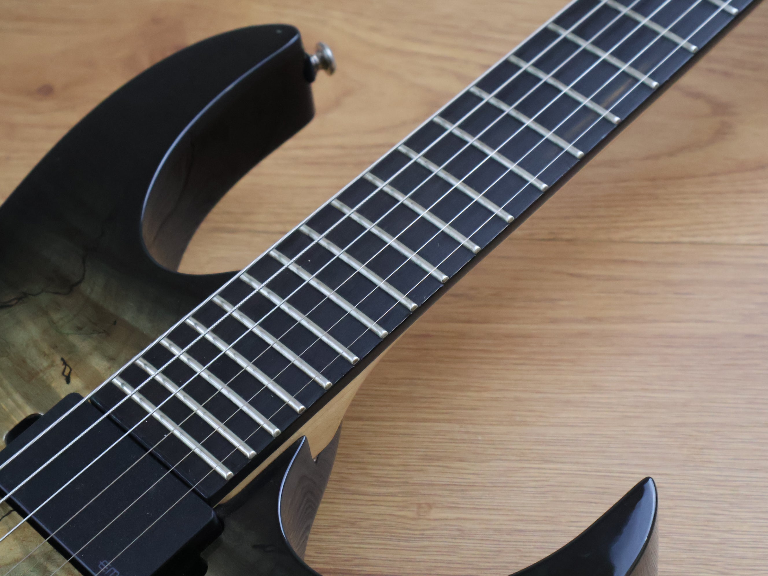 2015 Ibanez RGIX20FESM Iron Label (Foggy Stained Black) – Cool Old