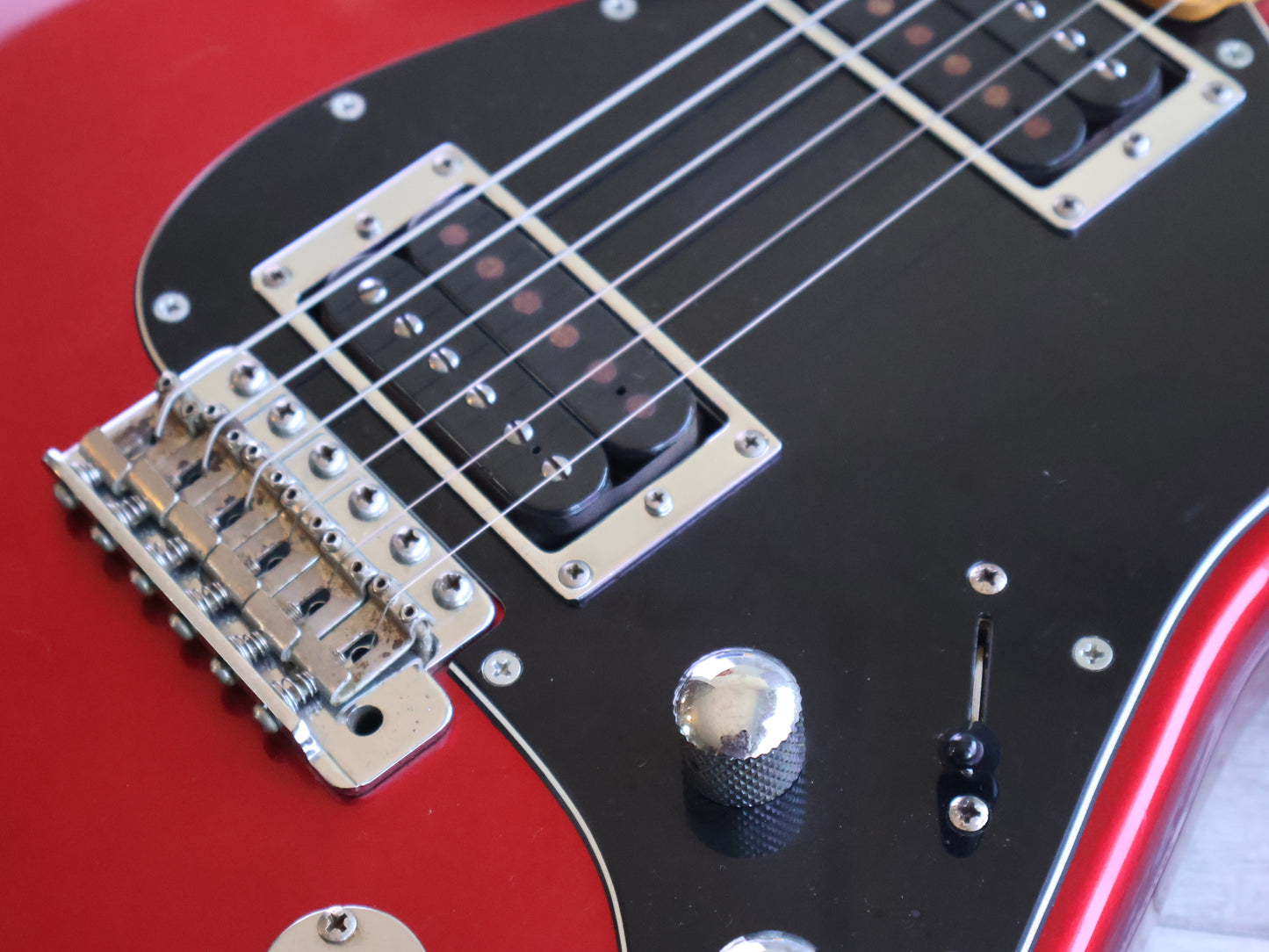 1980's Riverhead (by Headway Japan) HH Superstrat (Candy Apple Red)
