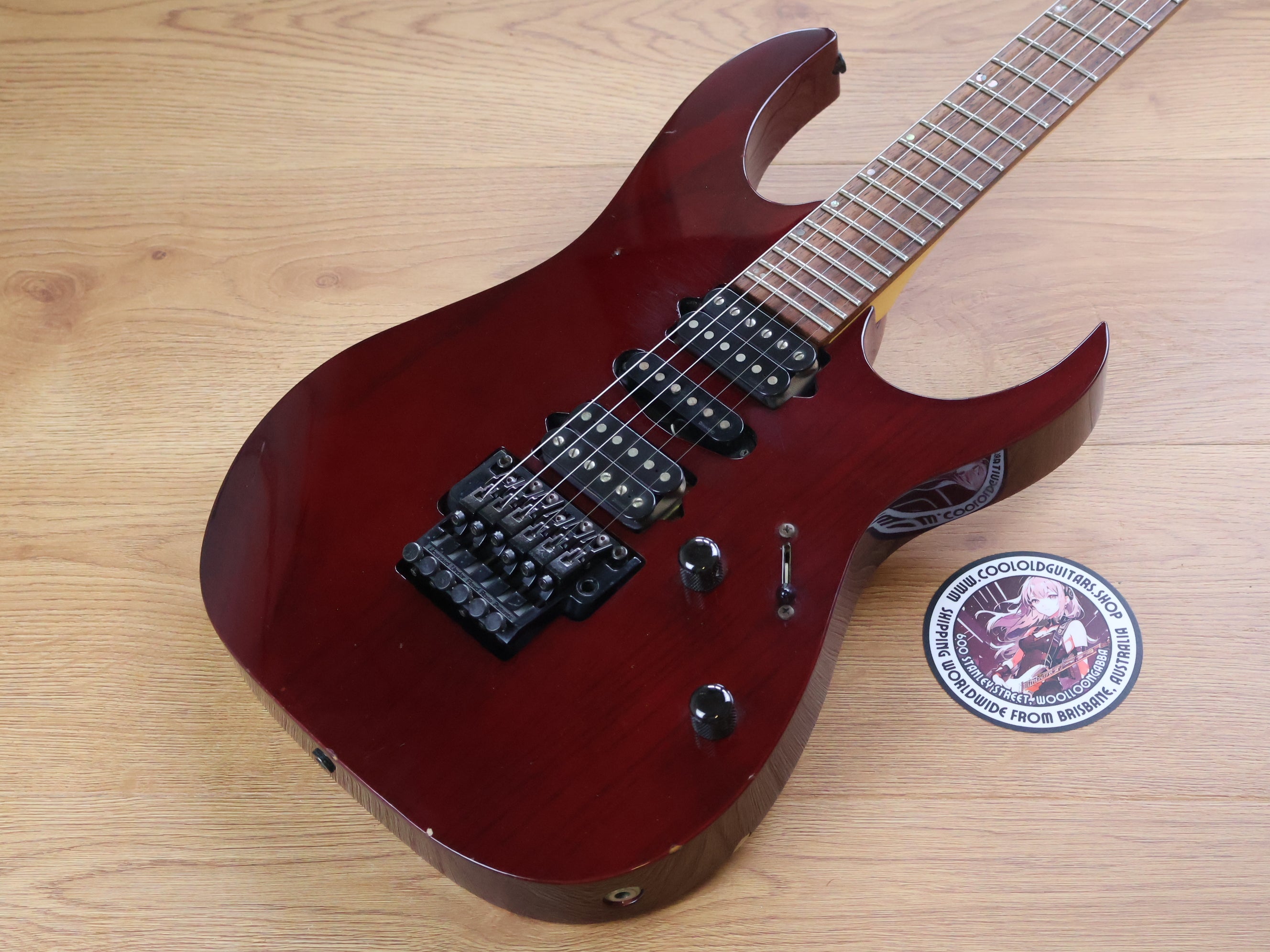 1997 Ibanez Japan RG1308 HSH Superstrat (Cherry Black) – Cool Old