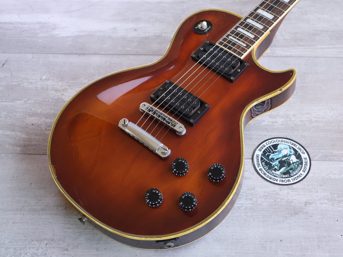 1978 Aria Pro II Japan LC-600 Les Paul Custom (Violin Finish)