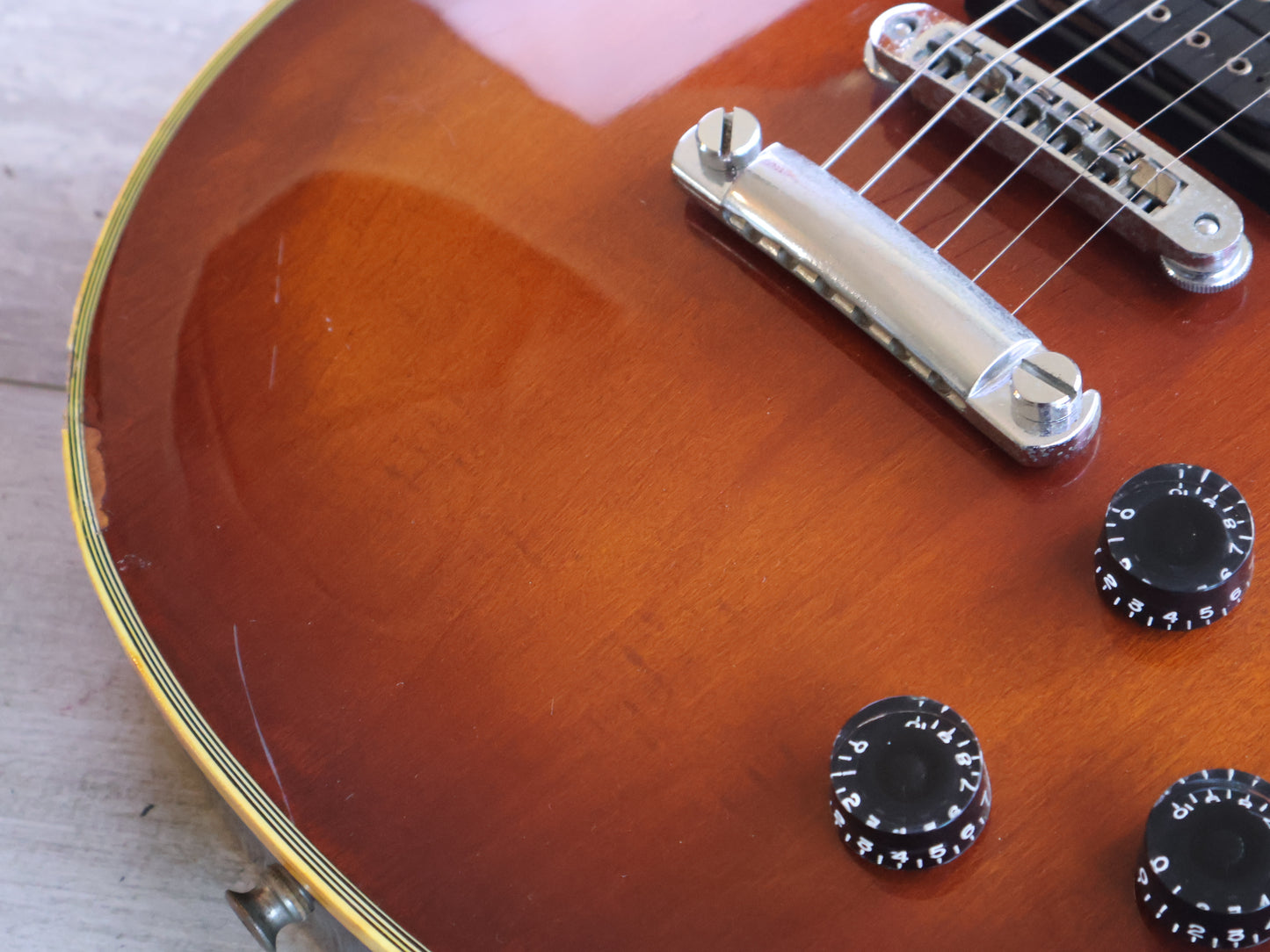1978 Aria Pro II Japan LC-600 Les Paul Custom (Violin Finish)