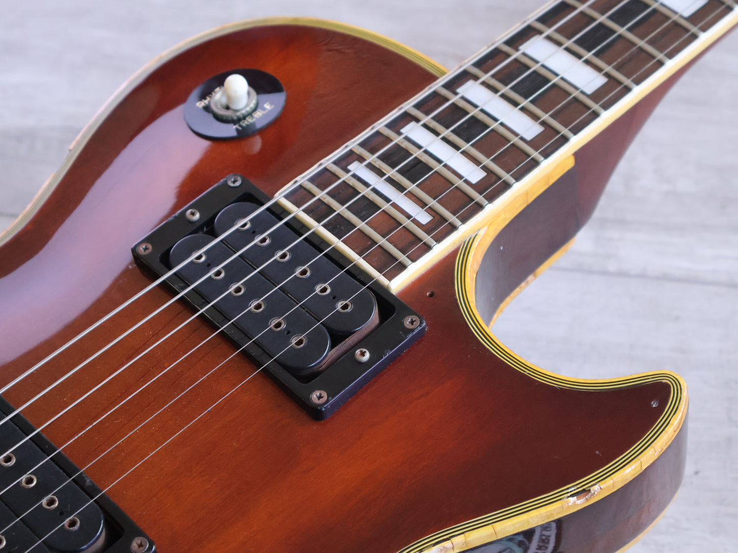 1978 Aria Pro II Japan LC-600 Les Paul Custom (Violin Finish)
