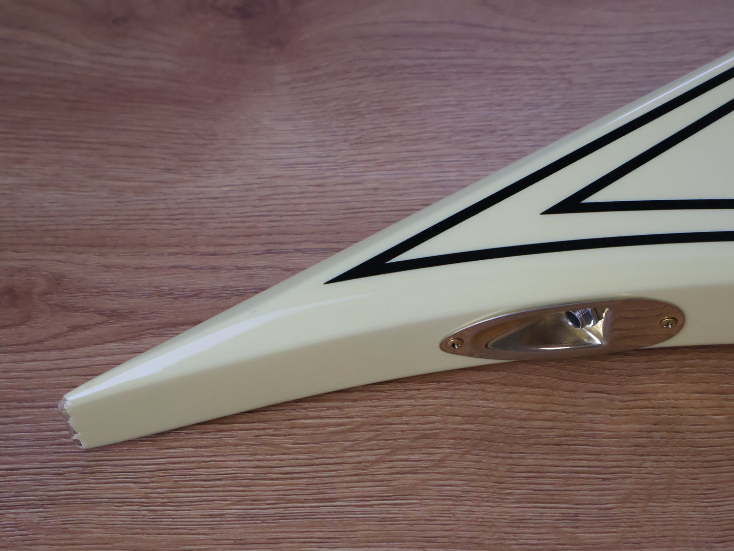2007 Jackson Japan RR Rhoads Flying V (White w/Pinstripes)