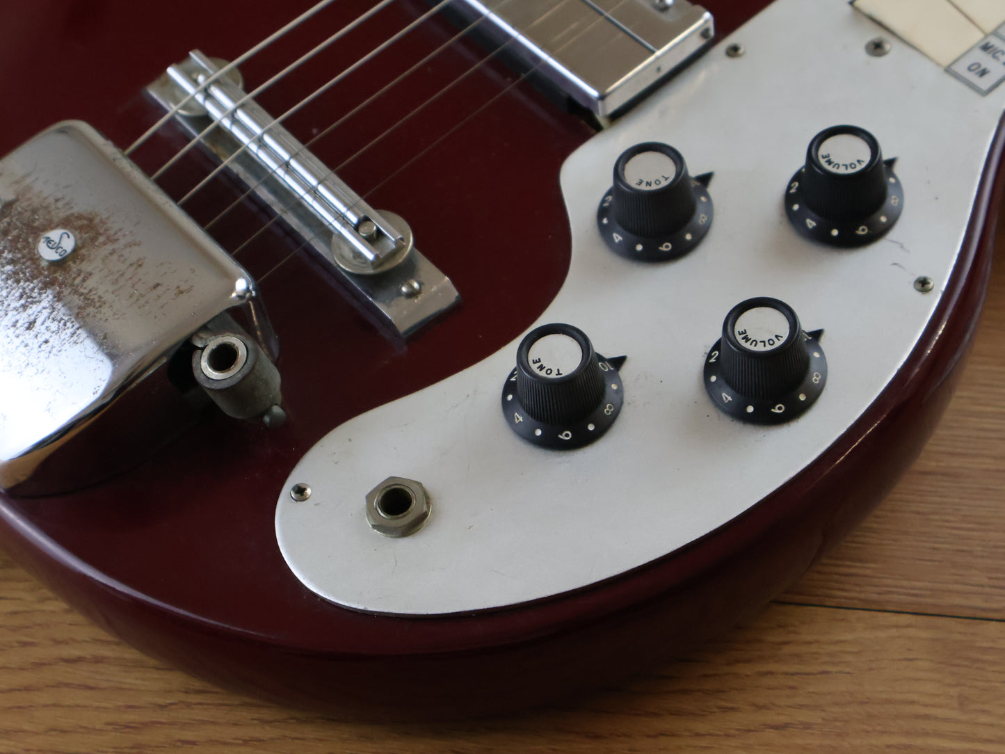 1962 Teisco Japan MJ-2 Weird Old Guitar (Red)