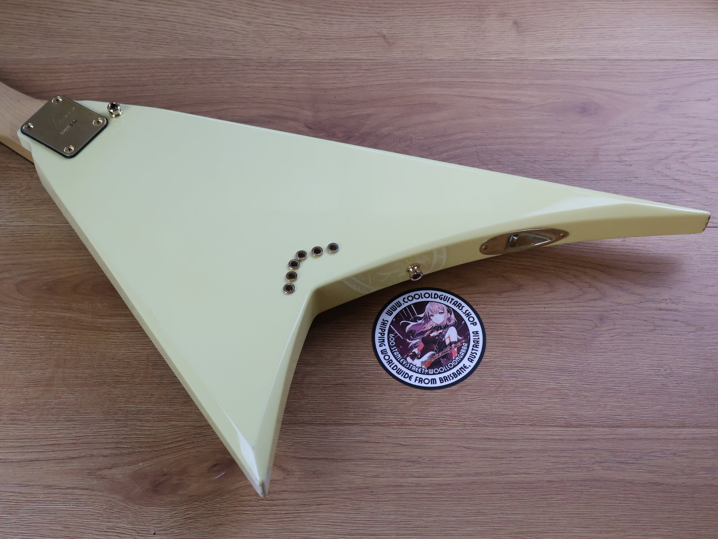 2007 Jackson Japan RR Rhoads Flying V (White w/Pinstripes)