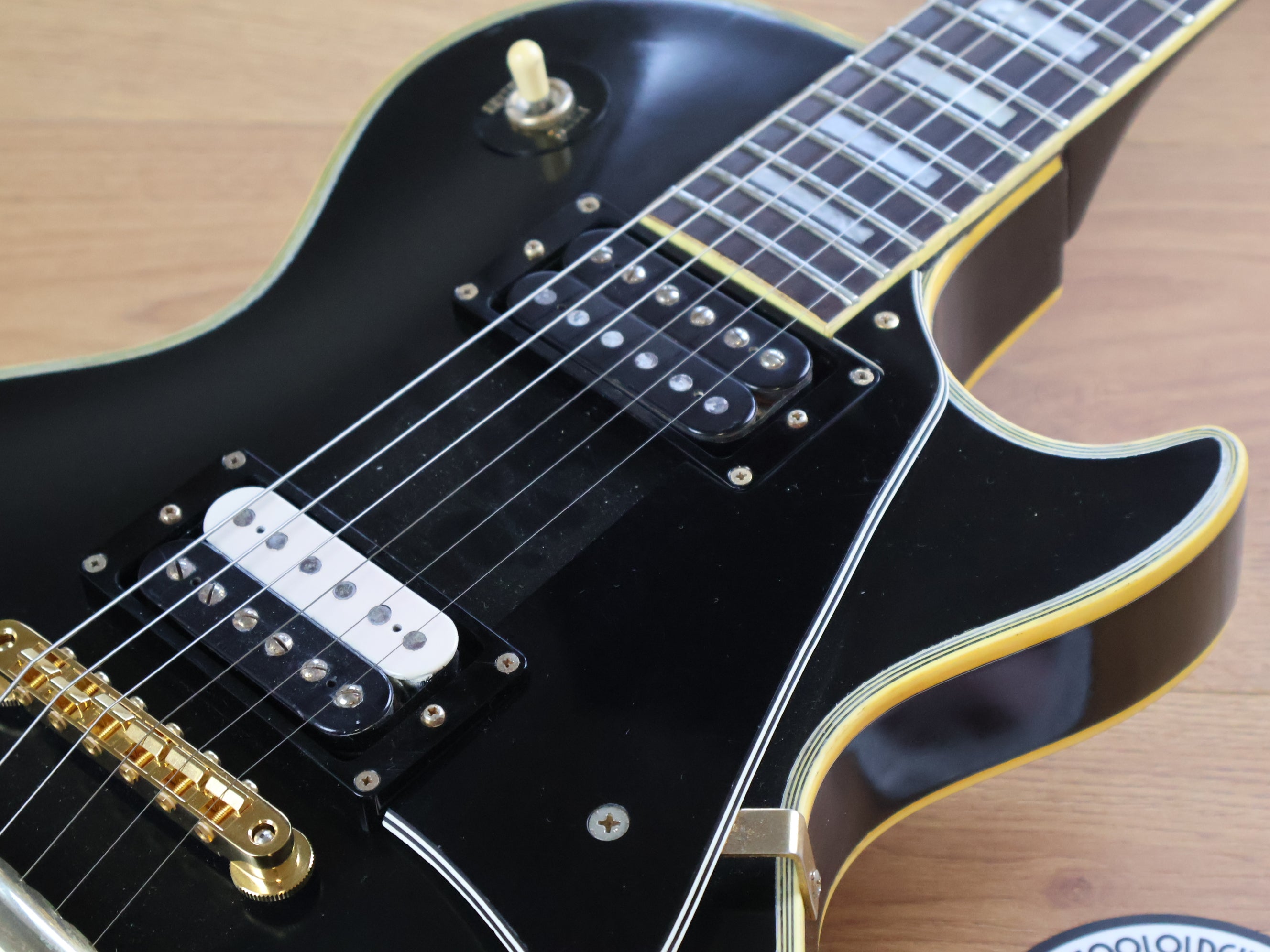 Greco ブラック レスポールスタイル ギター 1990 Greco Japan EGC-480 Les Paul Custom (Ebony) – Cool Old Guitars