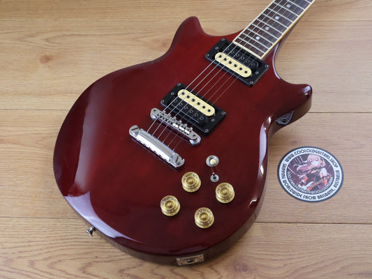 1970's Pearl Export Deluxe Double Cutaway SG (Transparent Red)