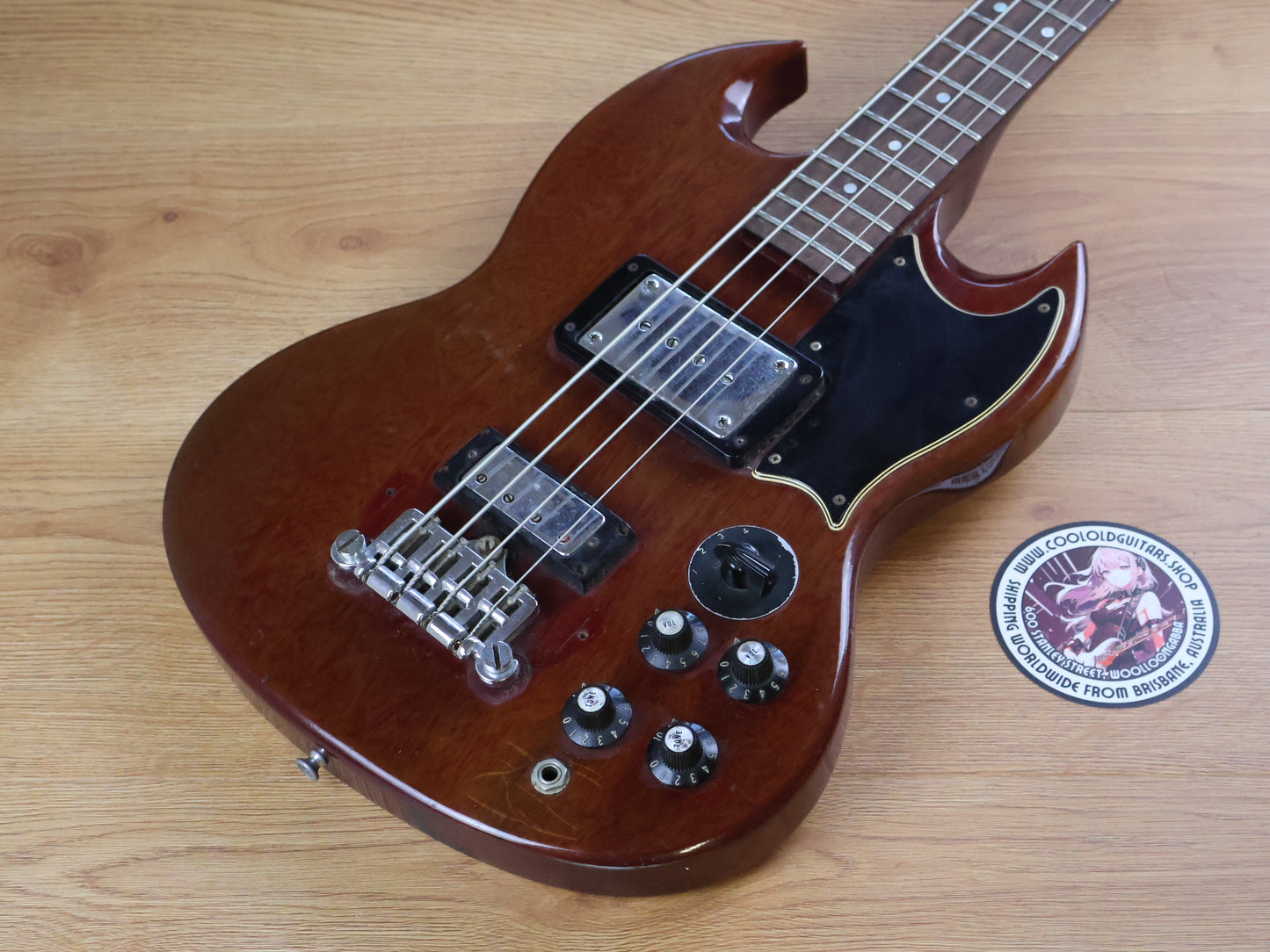 1995 Gibson USA EB-3 SG Bass (Faded Cherry Red)