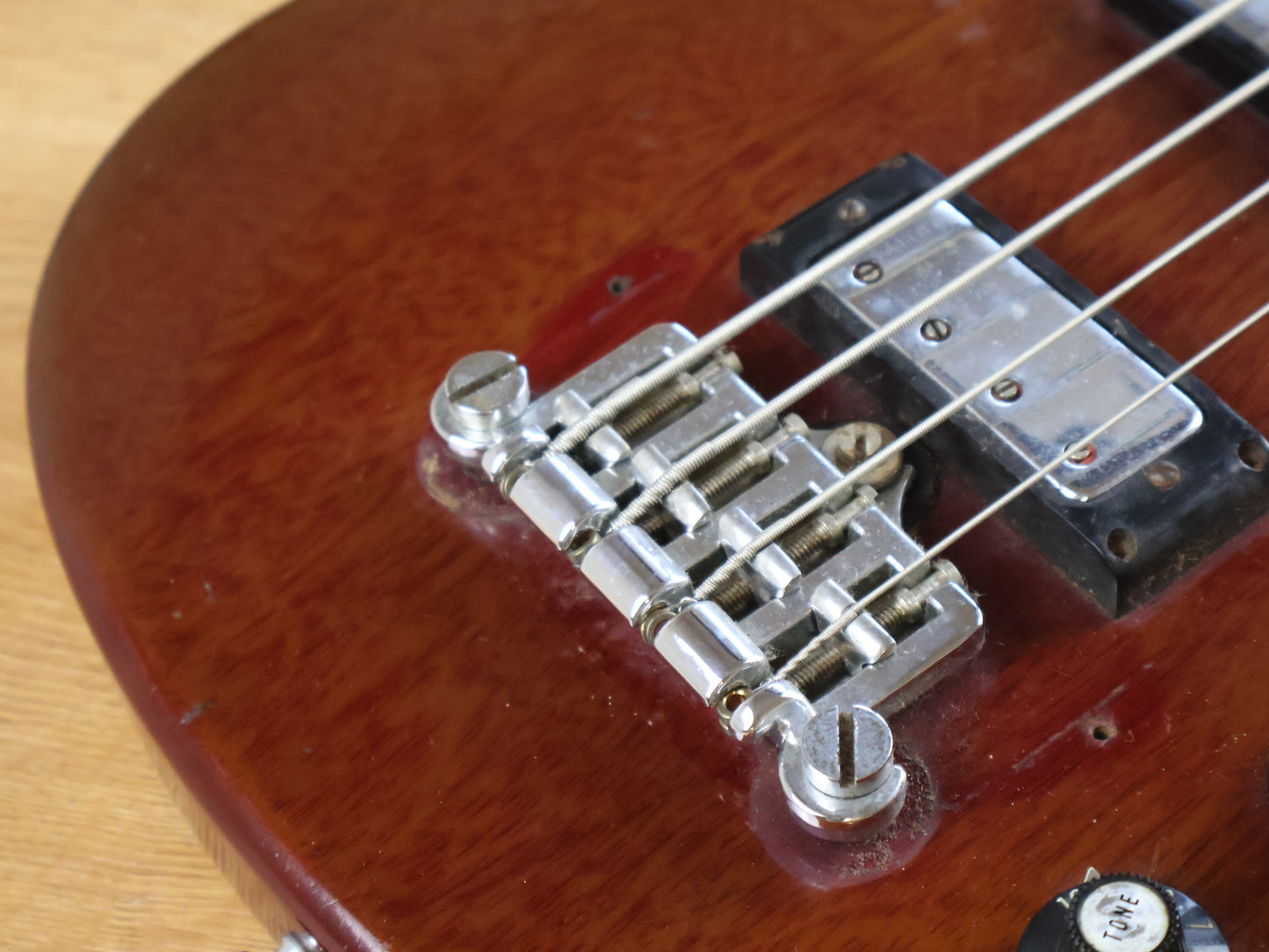 1995 Gibson USA EB-3 SG Bass (Faded Cherry Red)