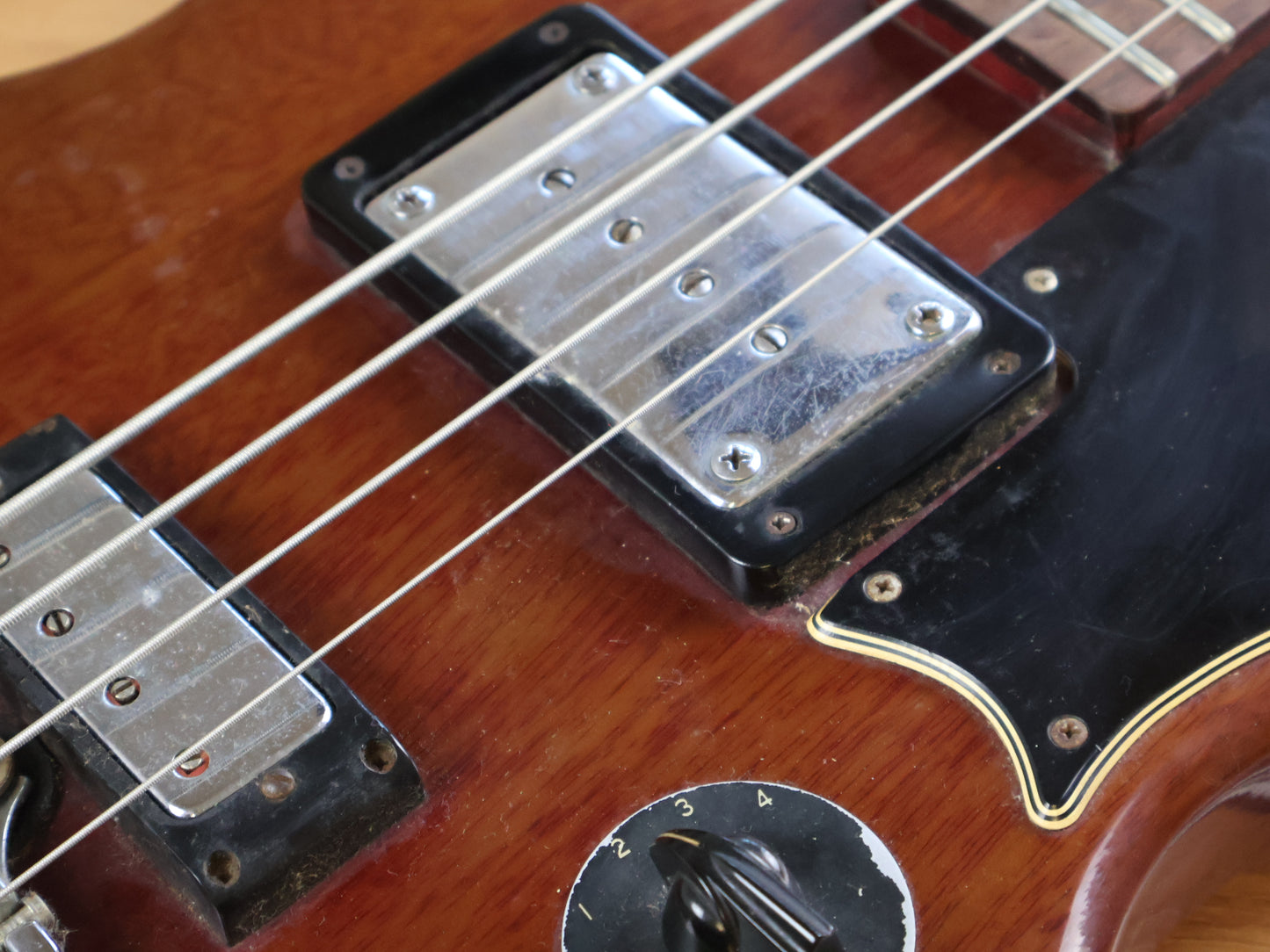 1995 Gibson USA EB-3 SG Bass (Faded Cherry Red)