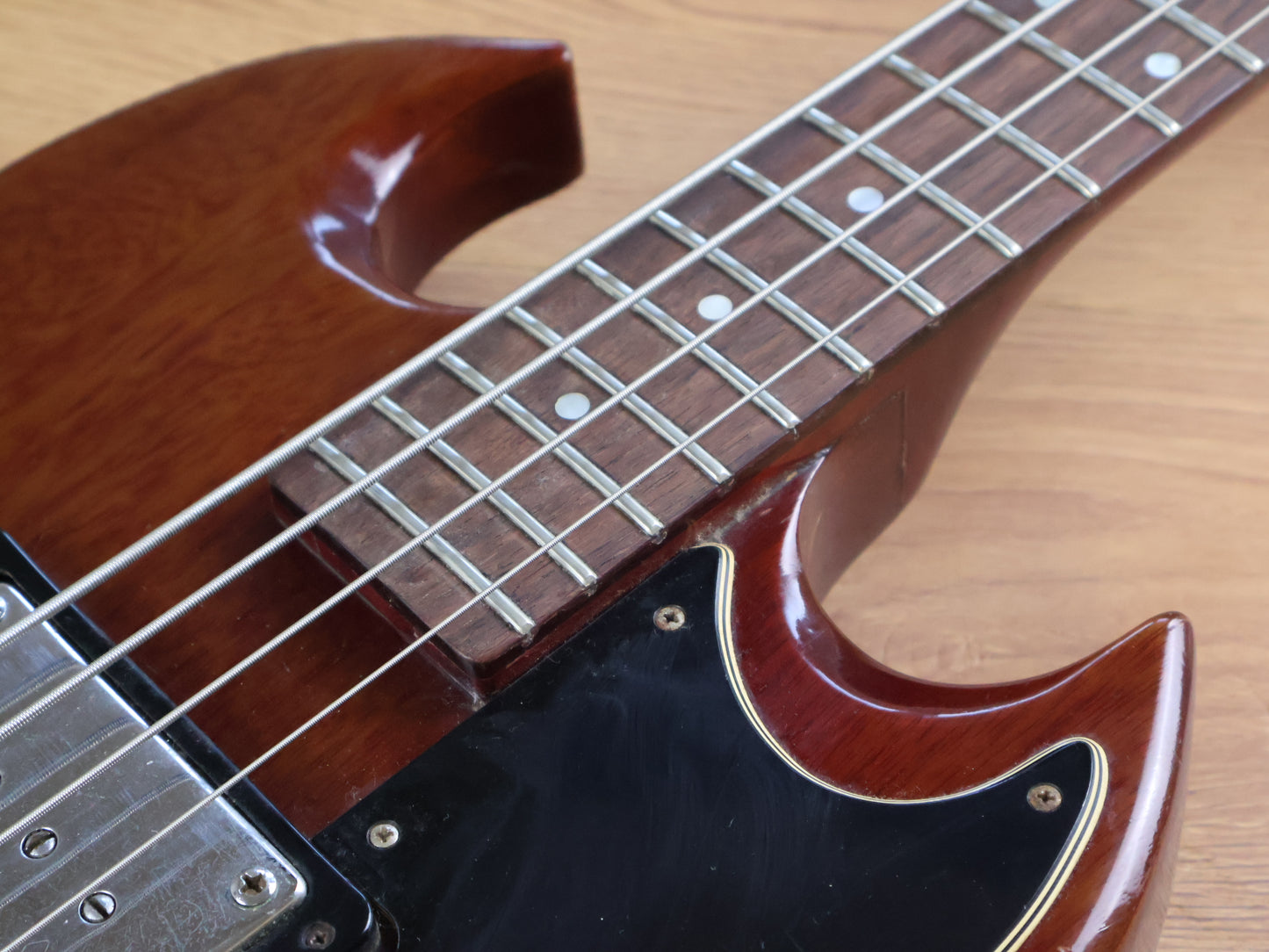 1995 Gibson USA EB-3 SG Bass (Faded Cherry Red)