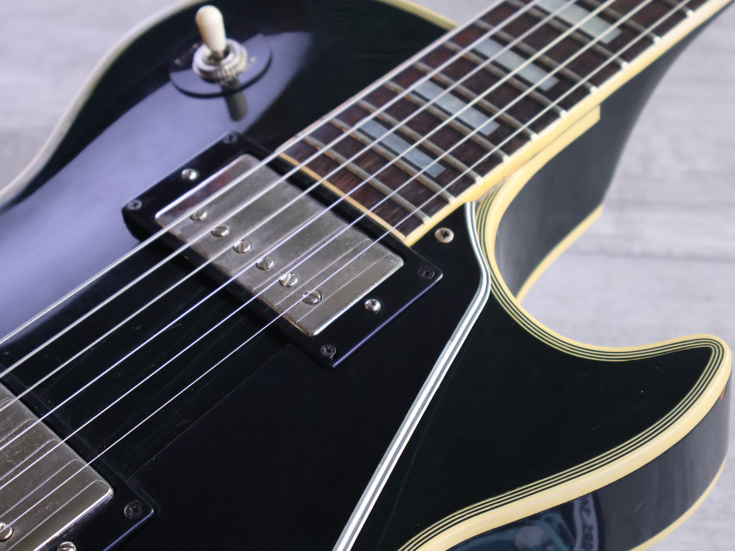 1981 Greco Japan EG-500C Super Power Les Paul Custom w/Bigsby (Ebony)