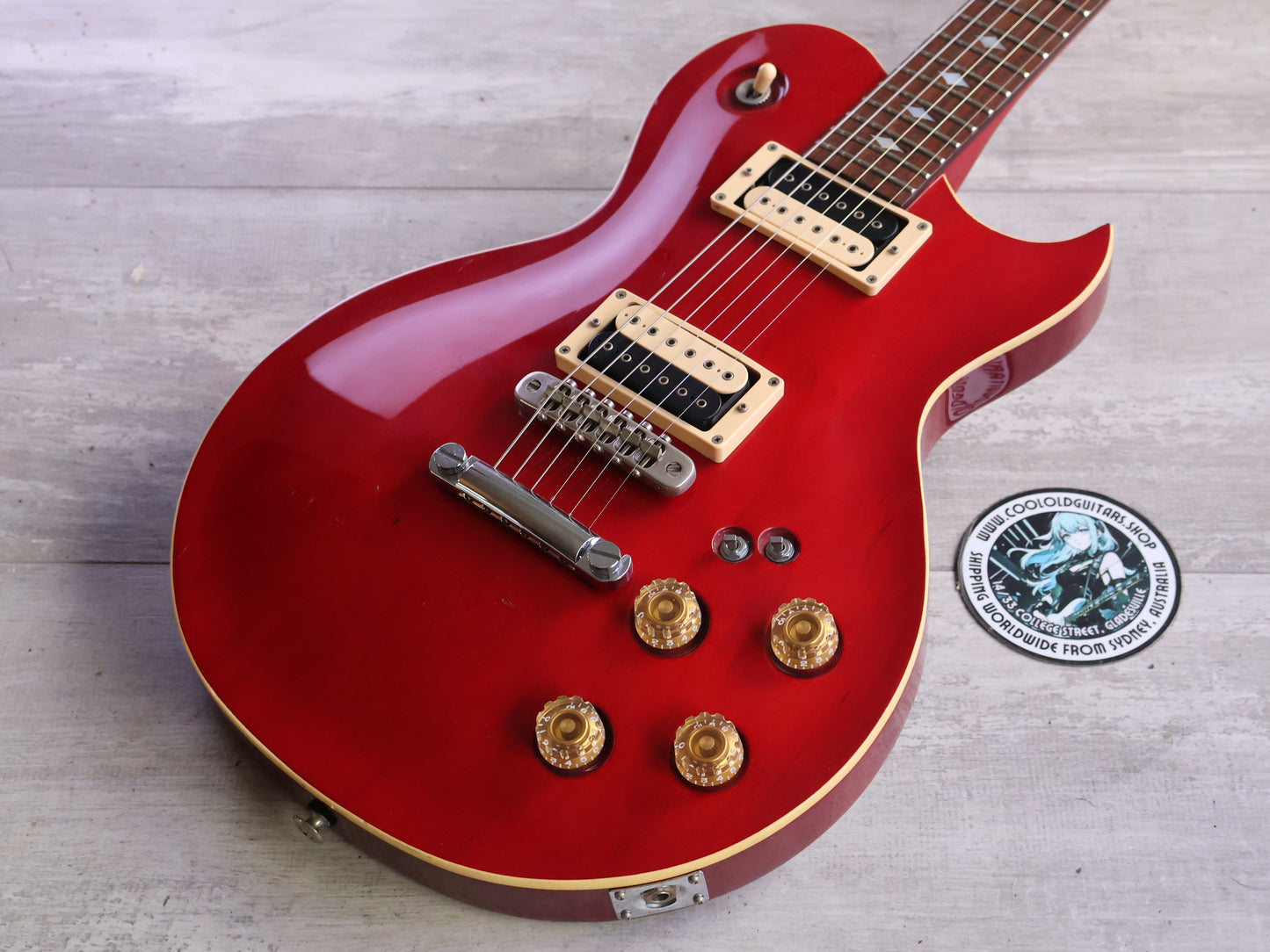 1981 Aria Pro II (Matsumoku) PE-R60 Single Cutaway (Red)