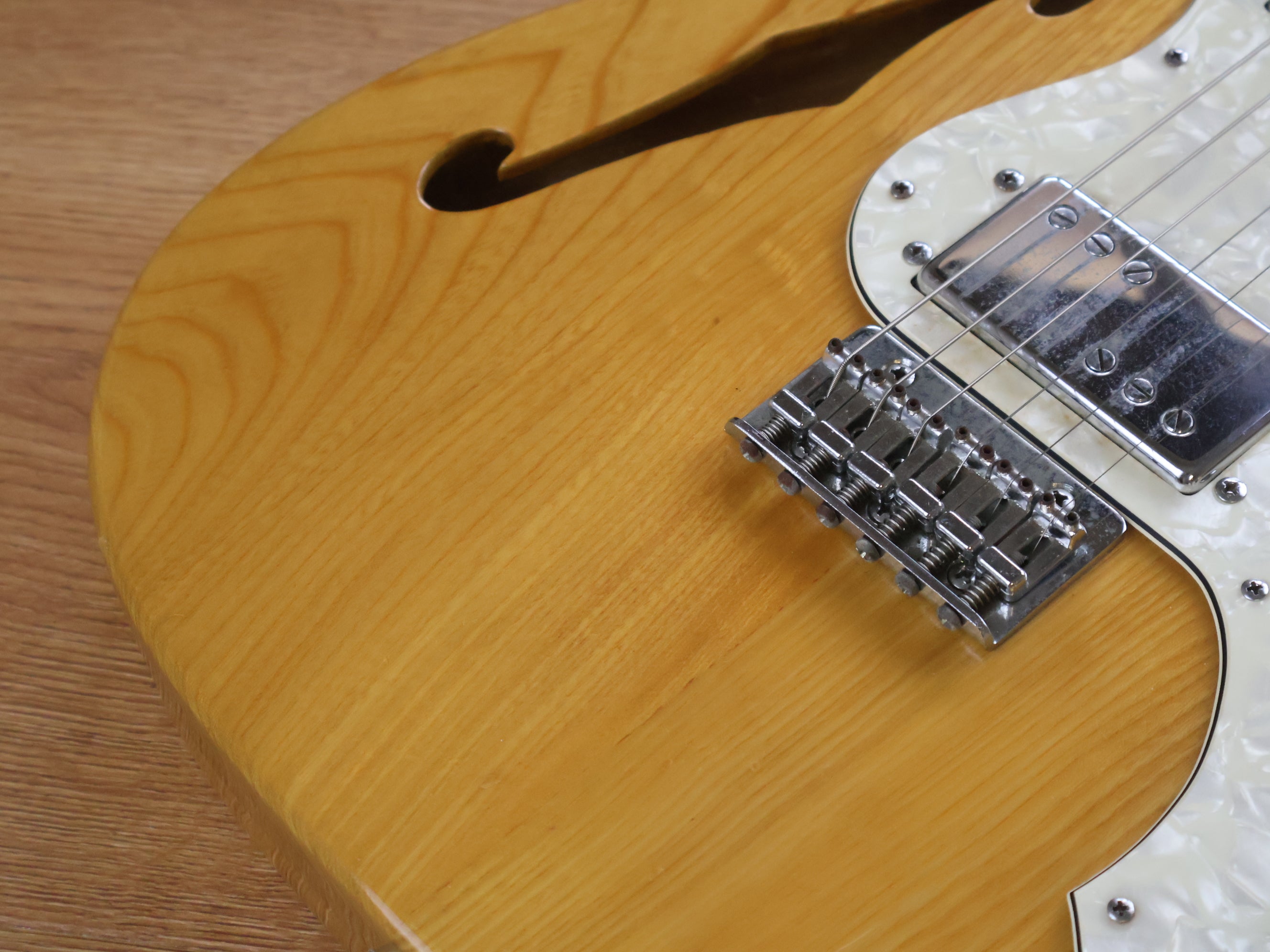 1976 Westminster TE-400N Thinline Telecaster (Natural) – Cool Old