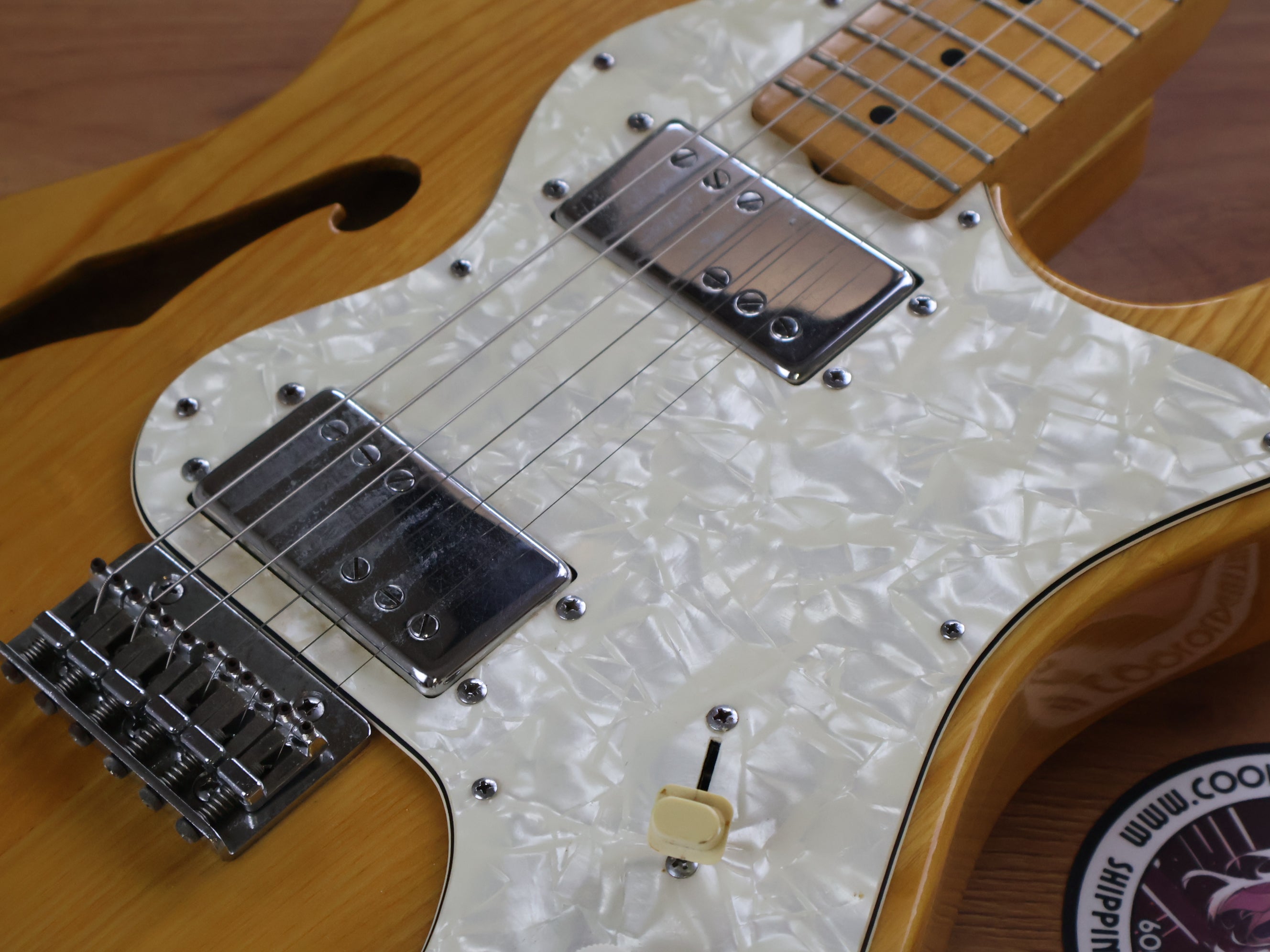 1976 Westminster TE-400N Thinline Telecaster (Natural) – Cool Old