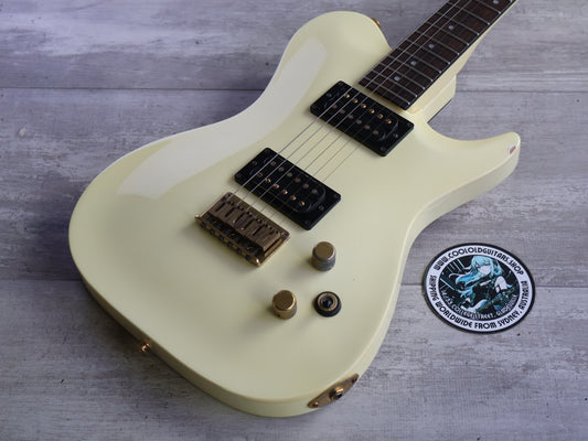 1987 Greco Japan TRH-60 HH Contemporary Style Single Cutaway (Pearl White)