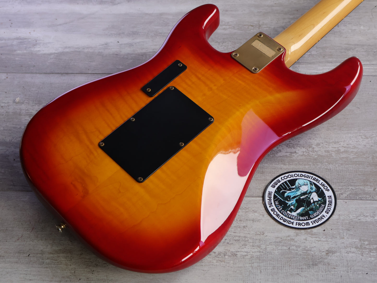 1986 Selva Japan ST-II 230EMG SSH Steve Lukather Model (Cherry Sunburst)