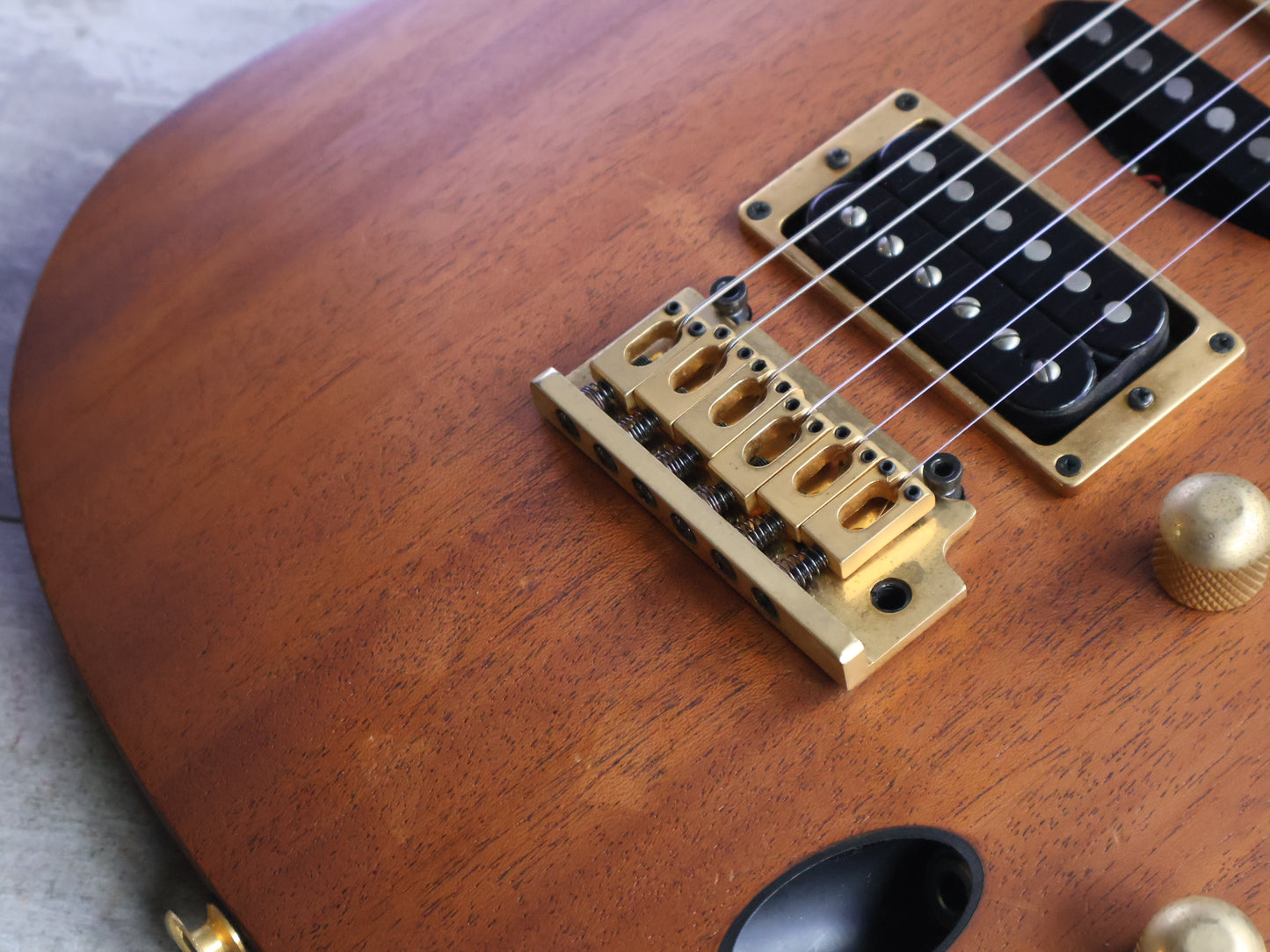 1994 Ibanez SV470 S-Series Saber HSH Superstrat (Natural Oil)
