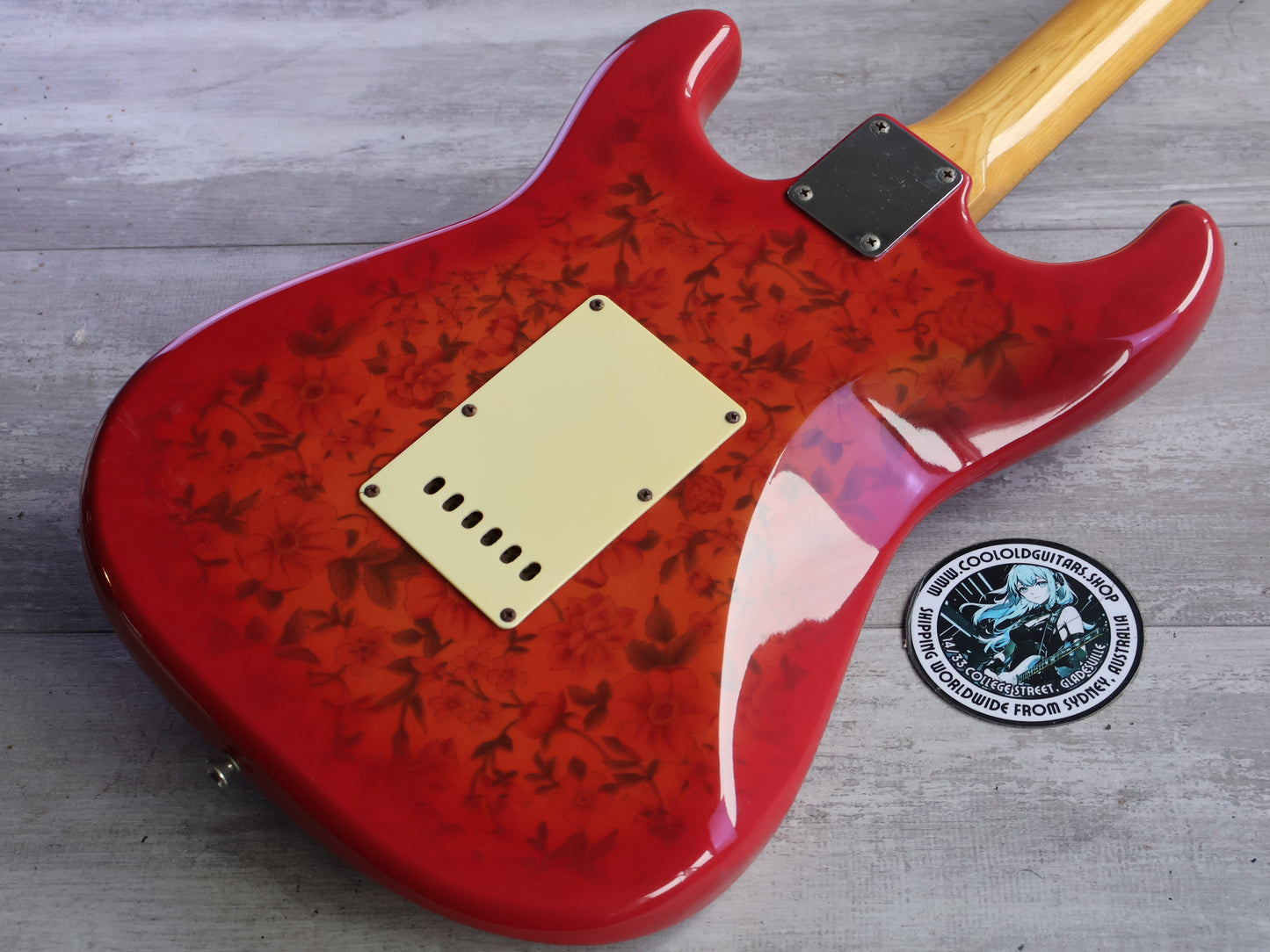 1980's Hiro Kawahara Custom Built S-Style - Heretic (Floral Pink)