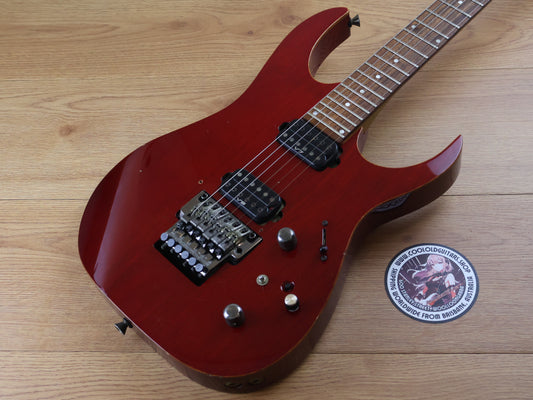 2001 Ibanez Japan RG2020X Prestige HH Superstrat w/LR Baggs Piezo (Transparent Red)