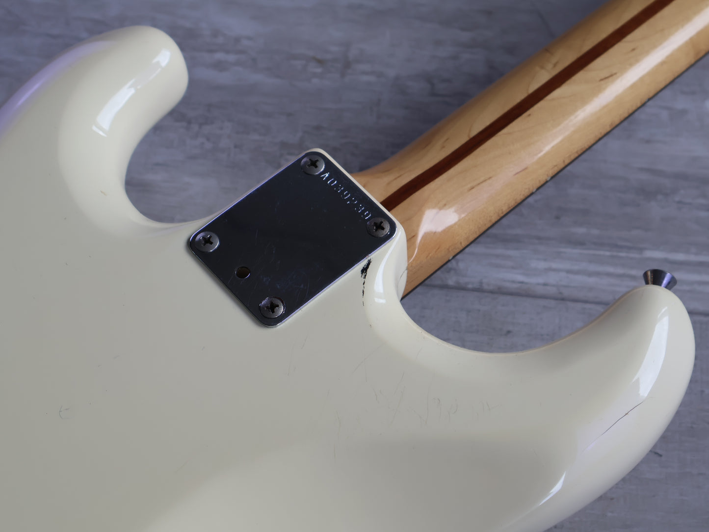 1985 Squier Japan Contemporary Series HH Stratocaster w/Kahler (White)