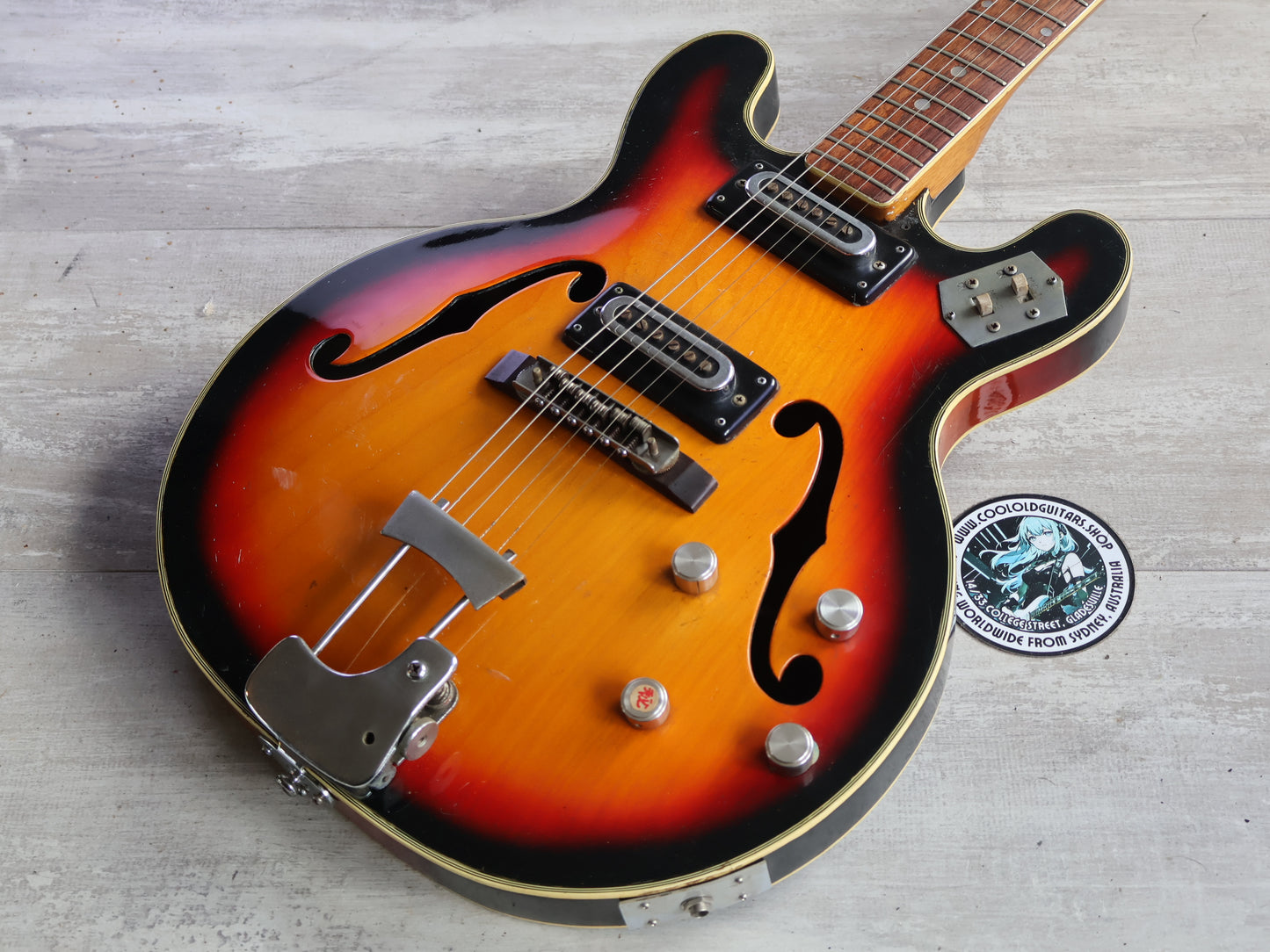 1960's Greco Japan EG-135 Hollowbody Electric Guitar (Sunburst)